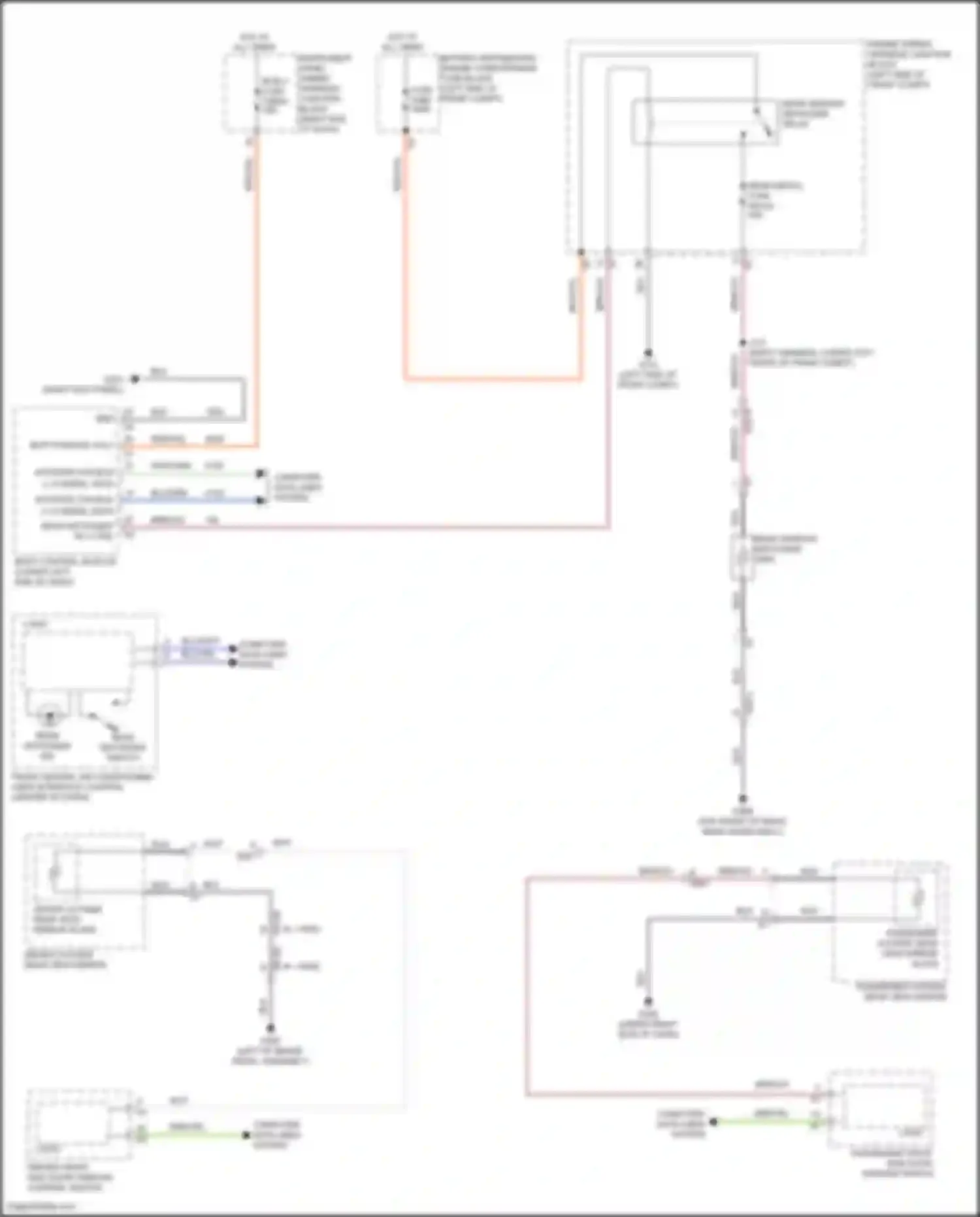 Lyriq Cadillac I (2022-2024): Rear defogger & heated mirrors circuit