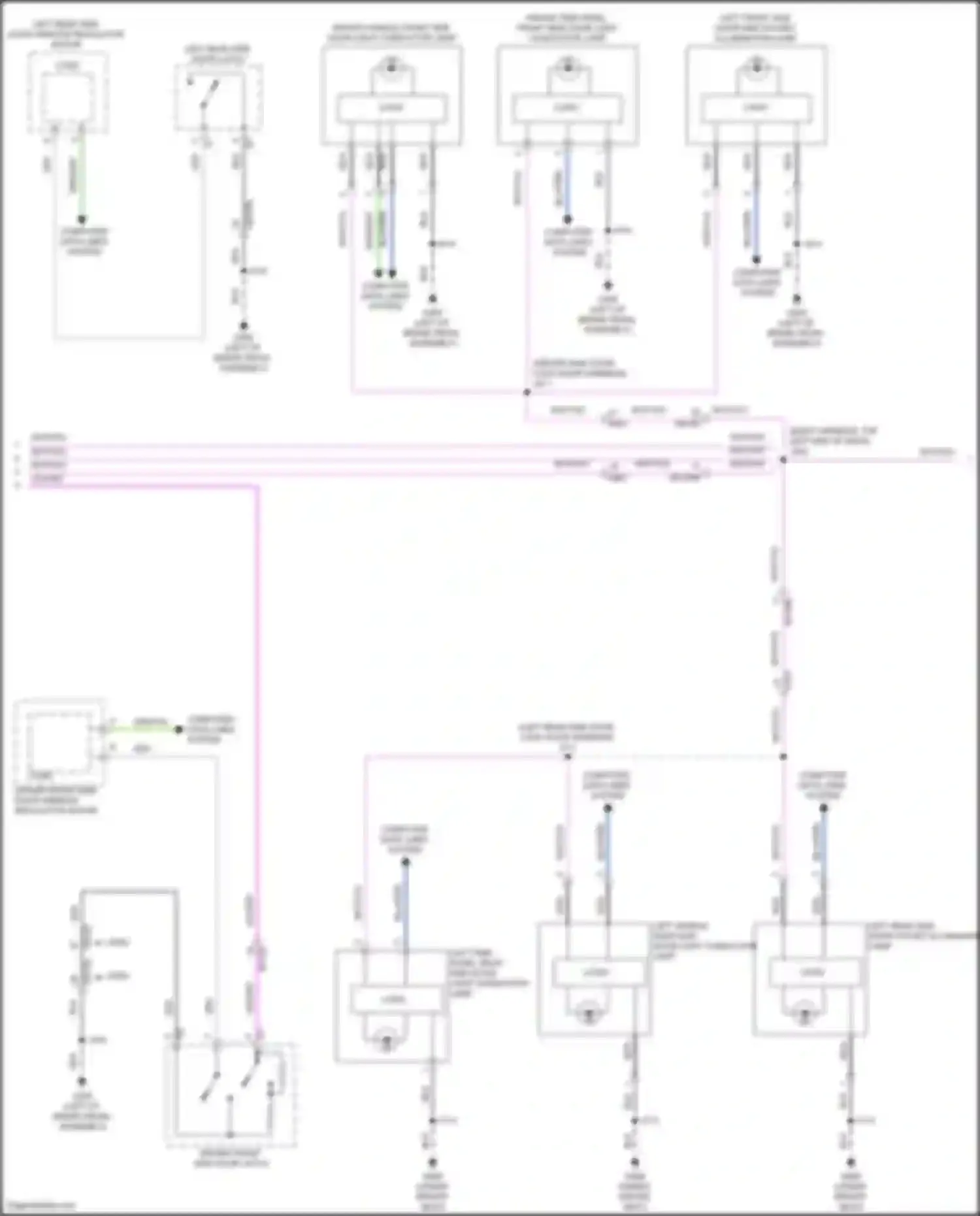 Lyriq Cadillac I (2022-2024): Courtesy lamps circuit (4 of 5)