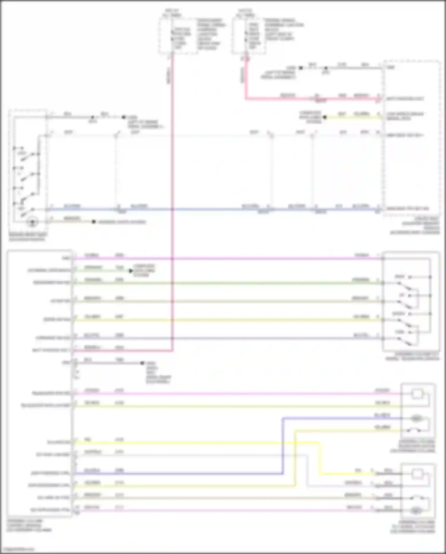Lyriq Cadillac I (2022-2024): Memory power tilt & power telescopic circuit