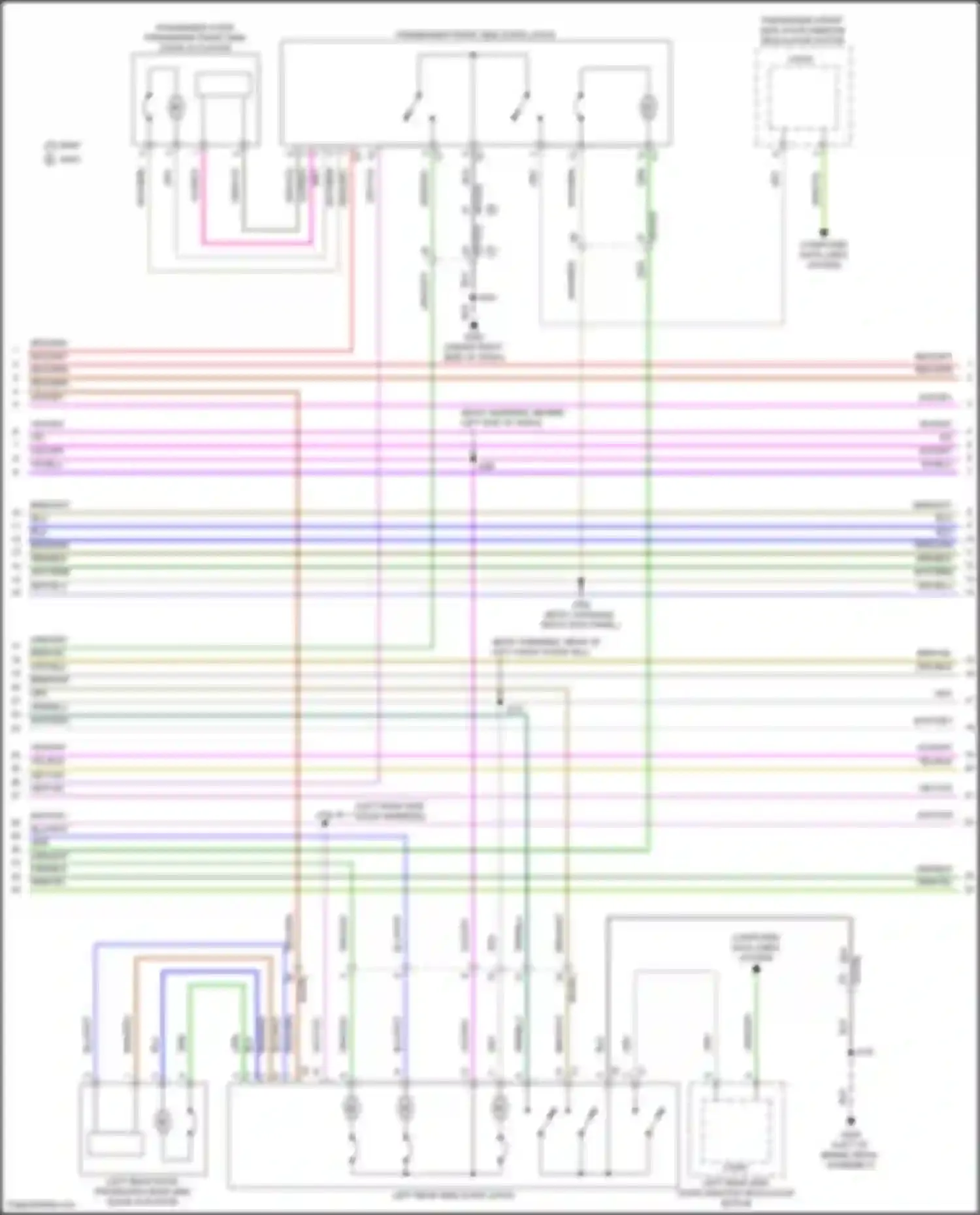 Lyriq Cadillac I (2022-2024): Power door locks circuit (2 of 6)