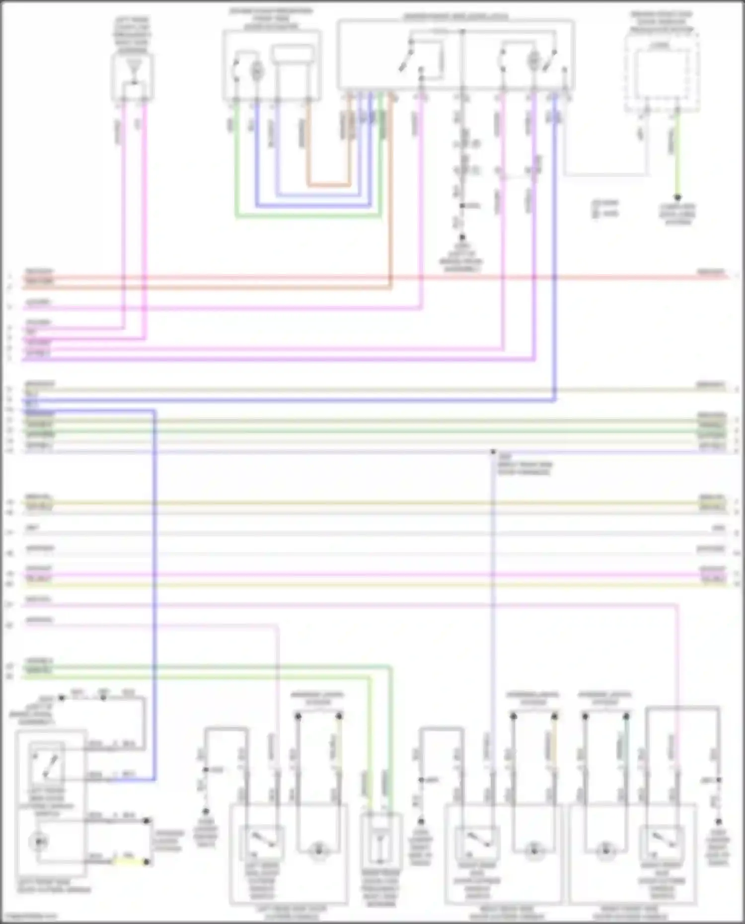 Lyriq Cadillac I (2022-2024): Power door locks circuit (3 of 6)