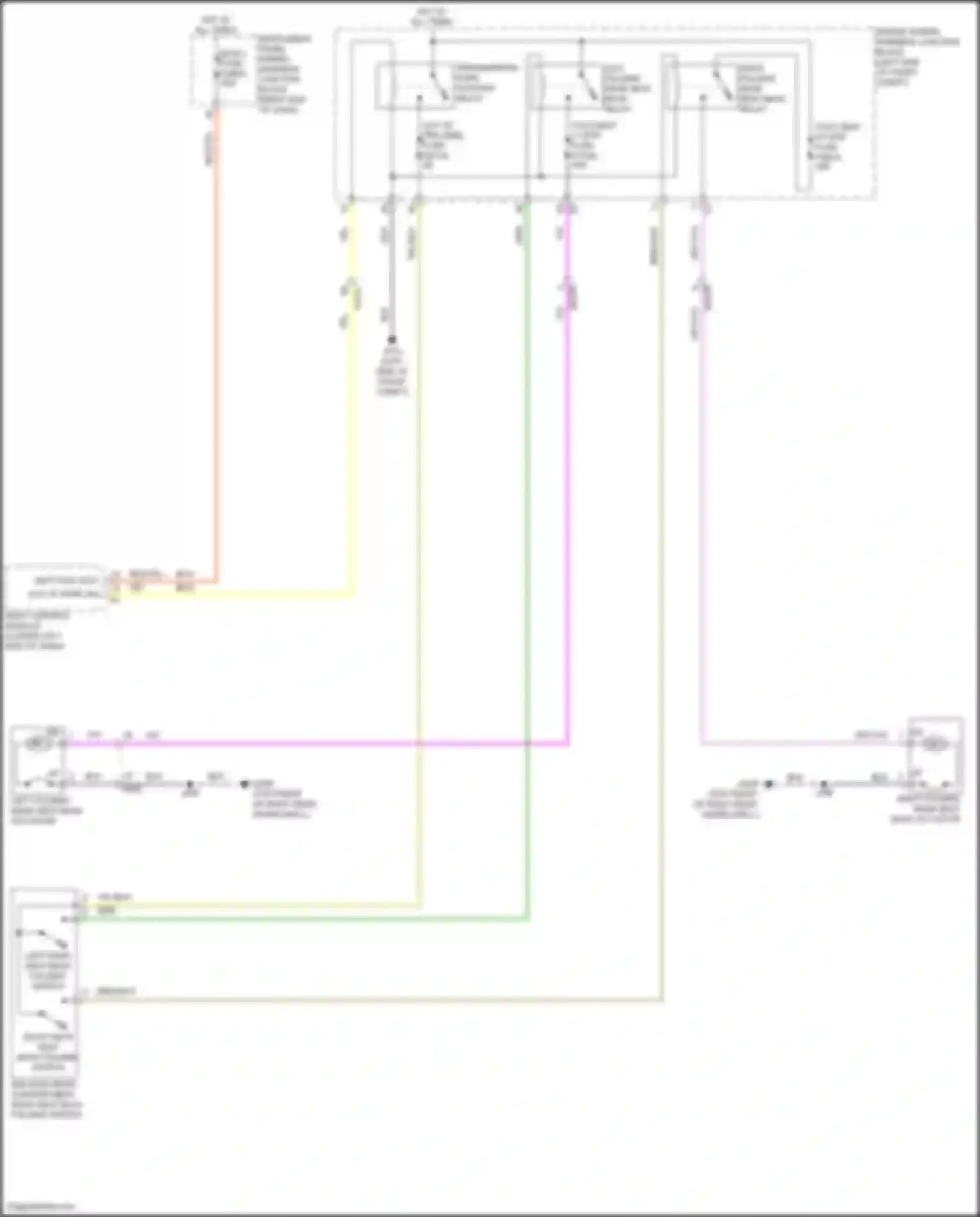 Lyriq Cadillac I (2022-2024): Rear folding seat circuit