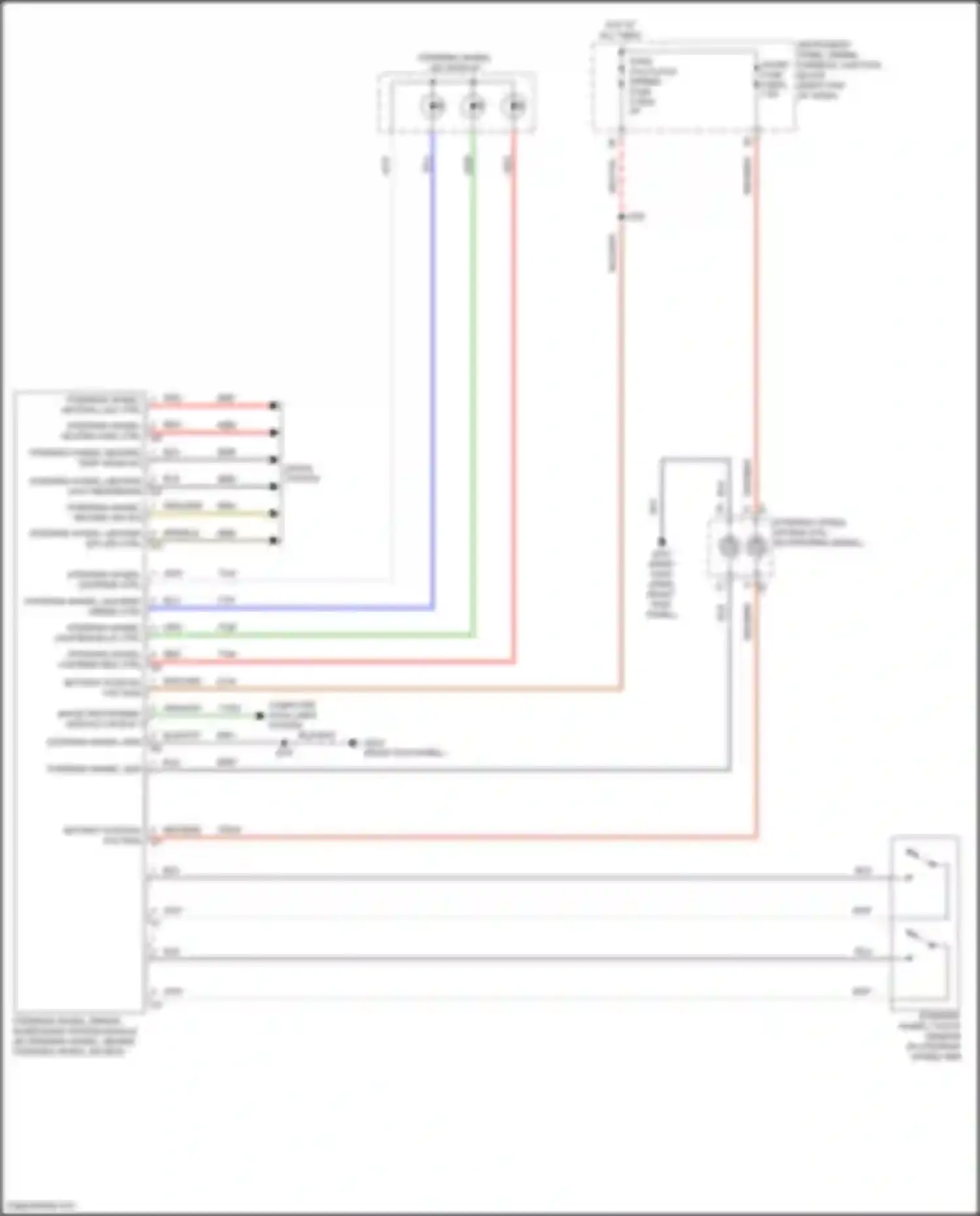 Lyriq Cadillac I (2022-2024): Steering wheel touch sensors circuit
