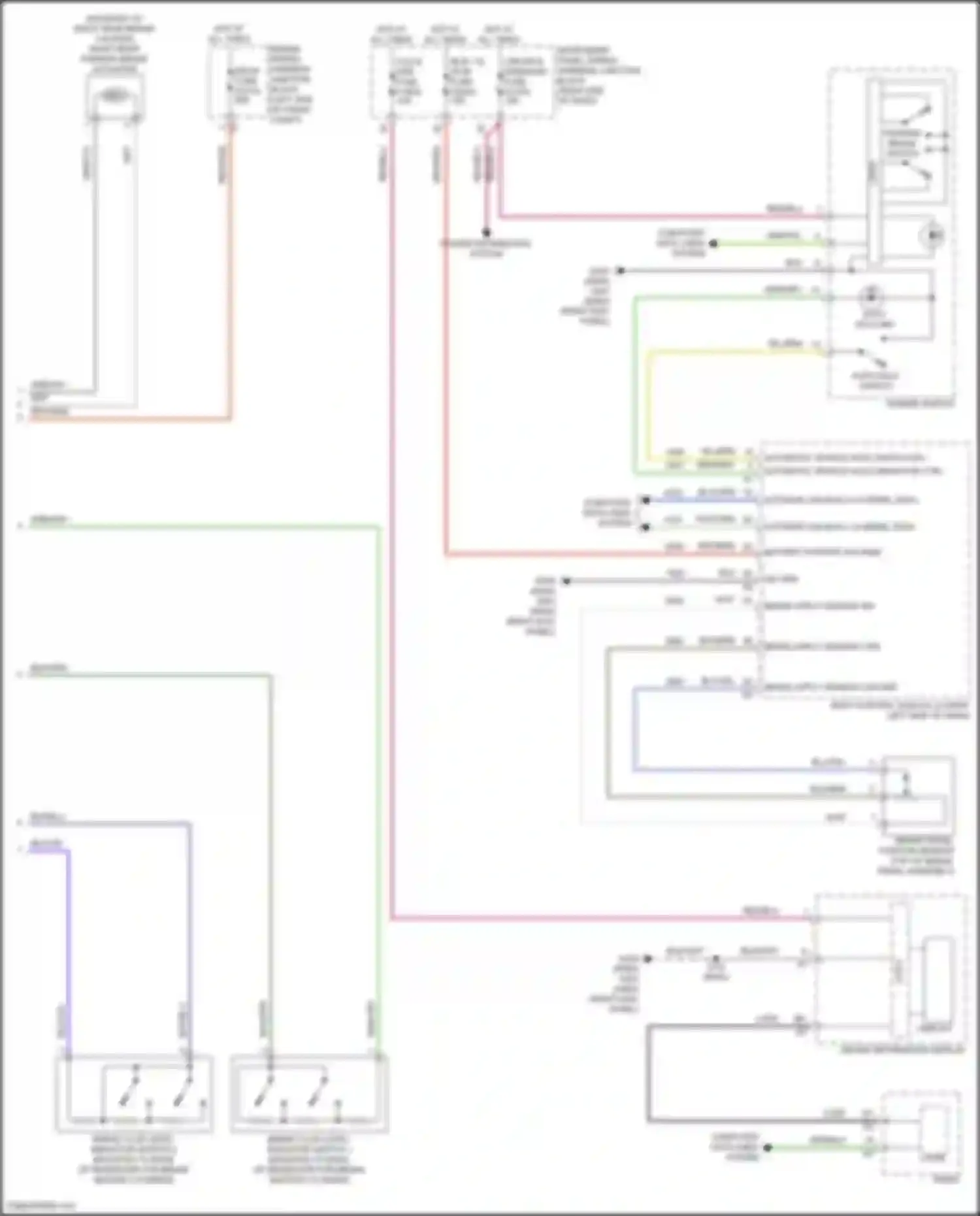 Wiring diagram automatic vehicle hold switch sig for Cadillac Lyriq I (2022-2024) (1 of 1)
