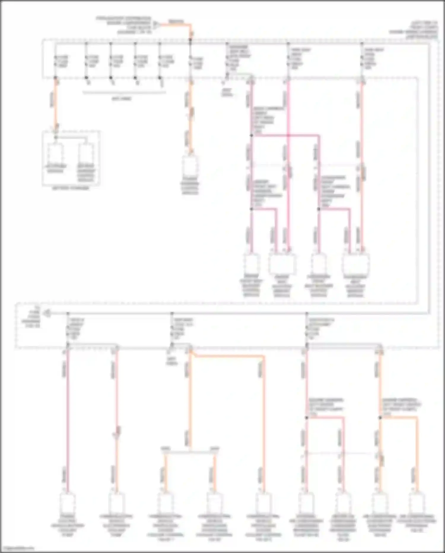 Wiring diagram driver front seat bladder control module for Cadillac Lyriq I (2022-2024) (5 of 5)