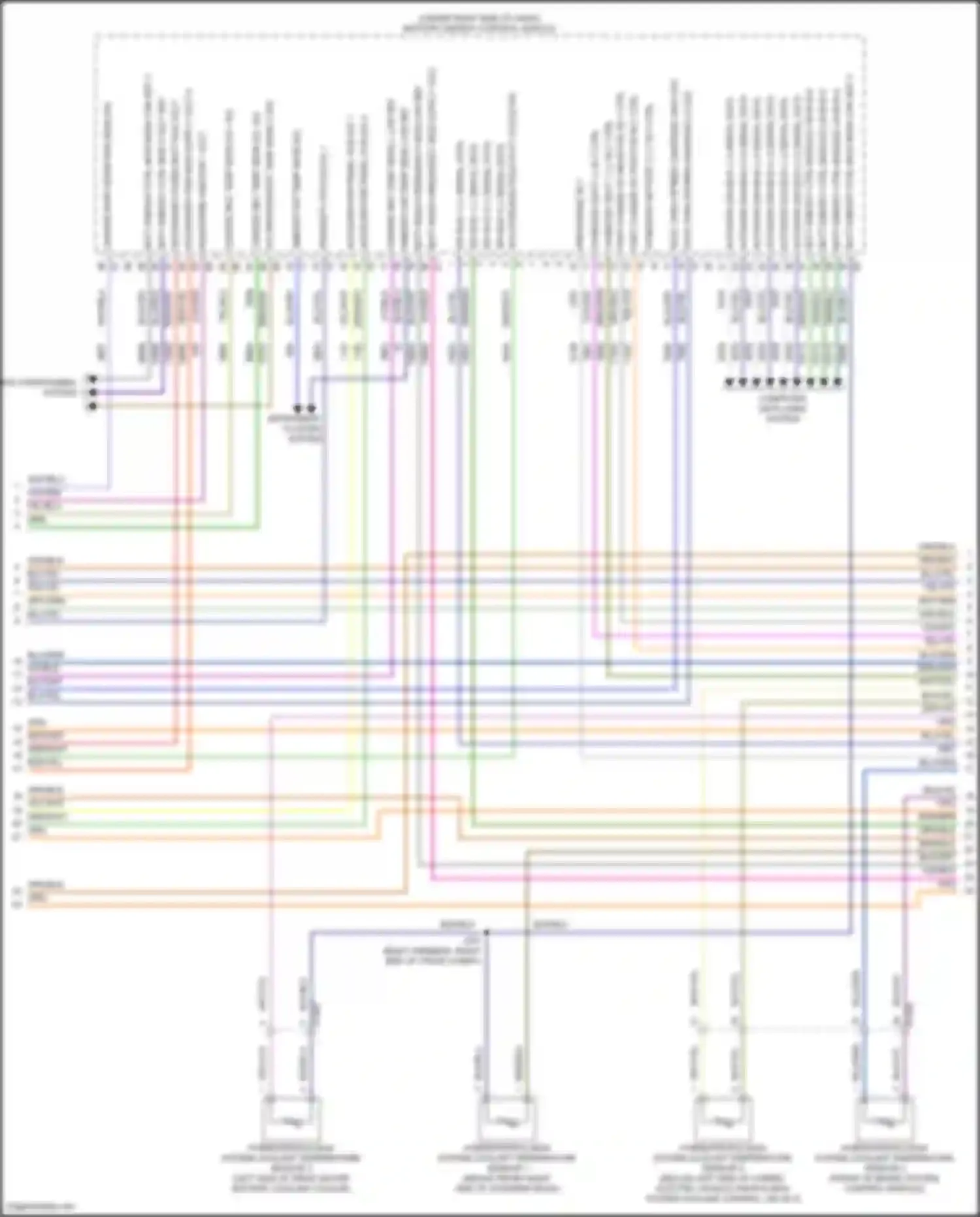 Wiring diagram hybrid/propulsion system coolant temperature sensor 1 for Cadillac Lyriq I (2022-2024) (3 of 3)
