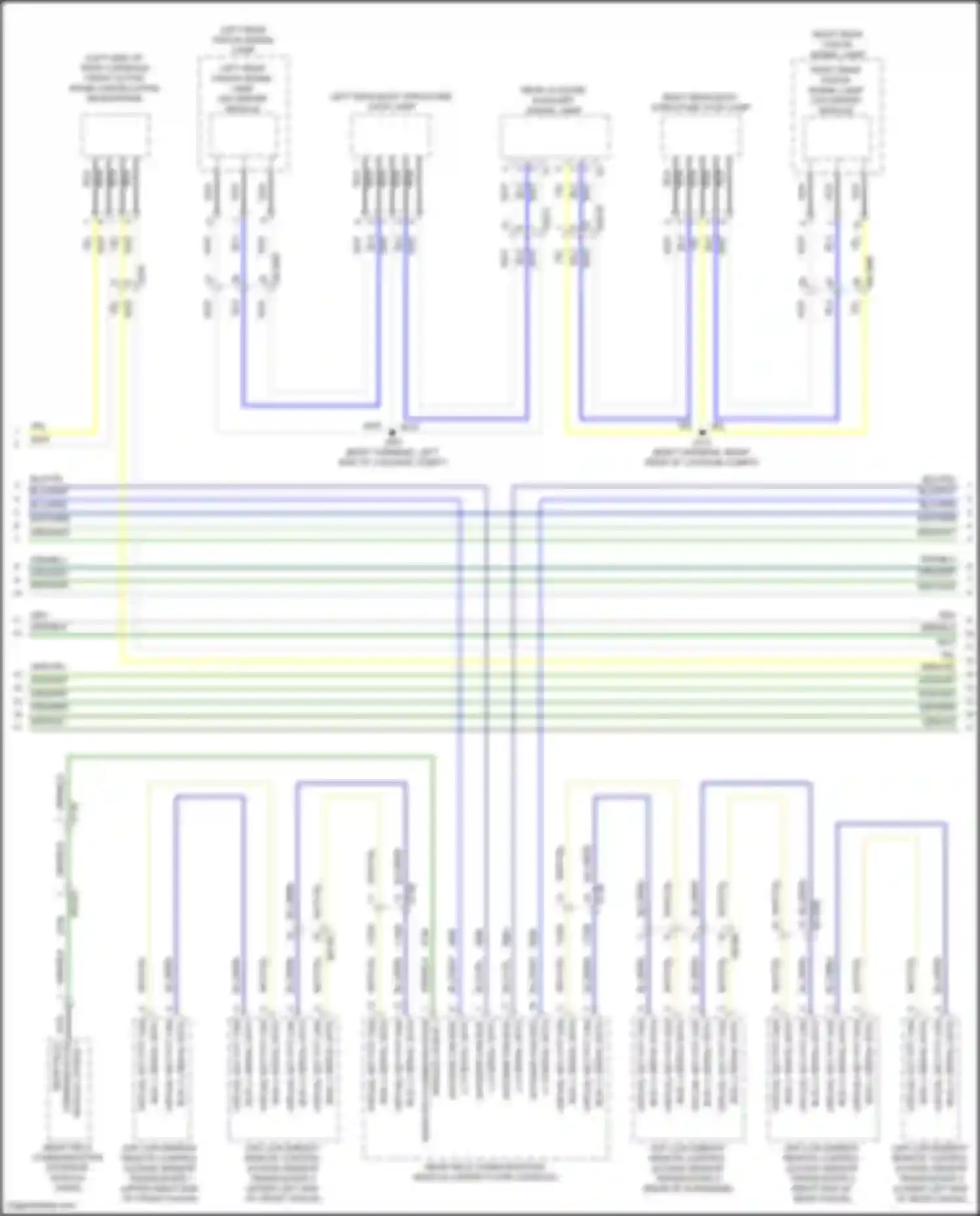 Wiring diagram left rear fascia signal lamp for Cadillac Lyriq I (2022-2024) (1 of 3)
