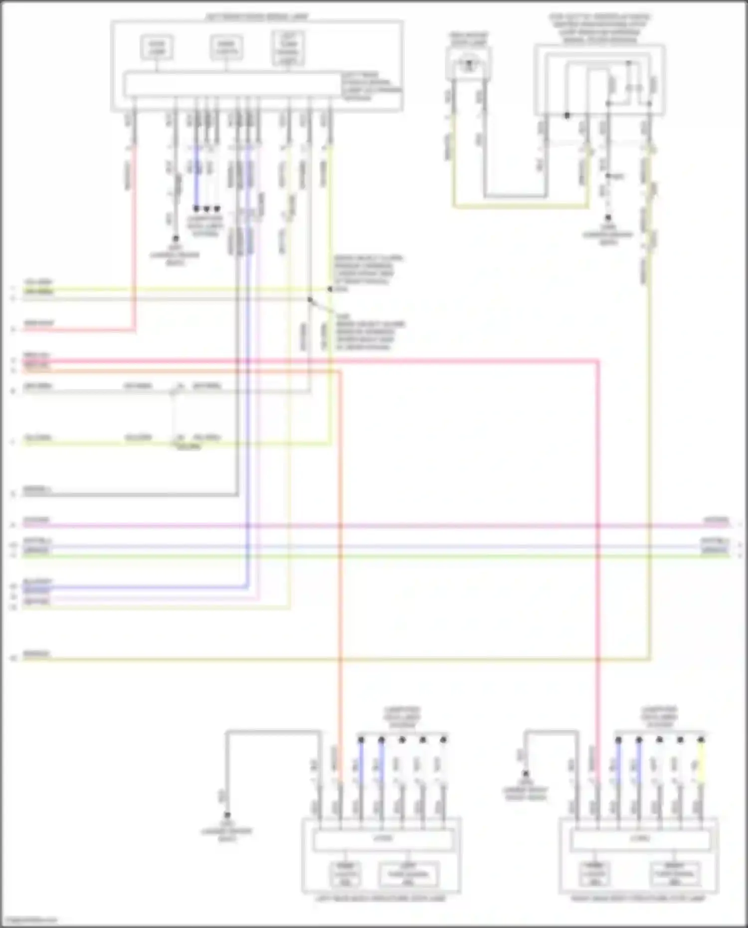 Wiring diagram left turn signal light for Cadillac Lyriq I (2022-2024) (3 of 3)