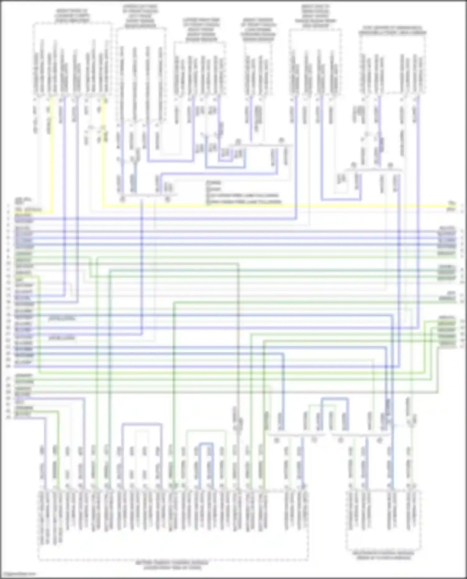 Wiring diagram module lin bus 1 for Cadillac Lyriq I (2022-2024) (3 of 4)
