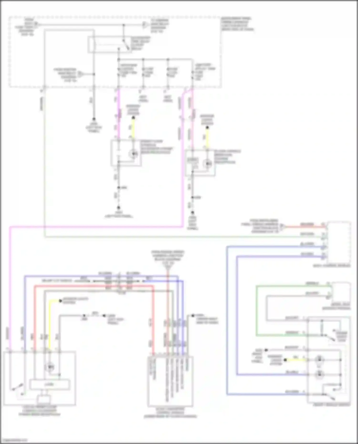 Wiring diagram on/off vehicle switch for Cadillac Lyriq I (2022-2024) (5 of 5)