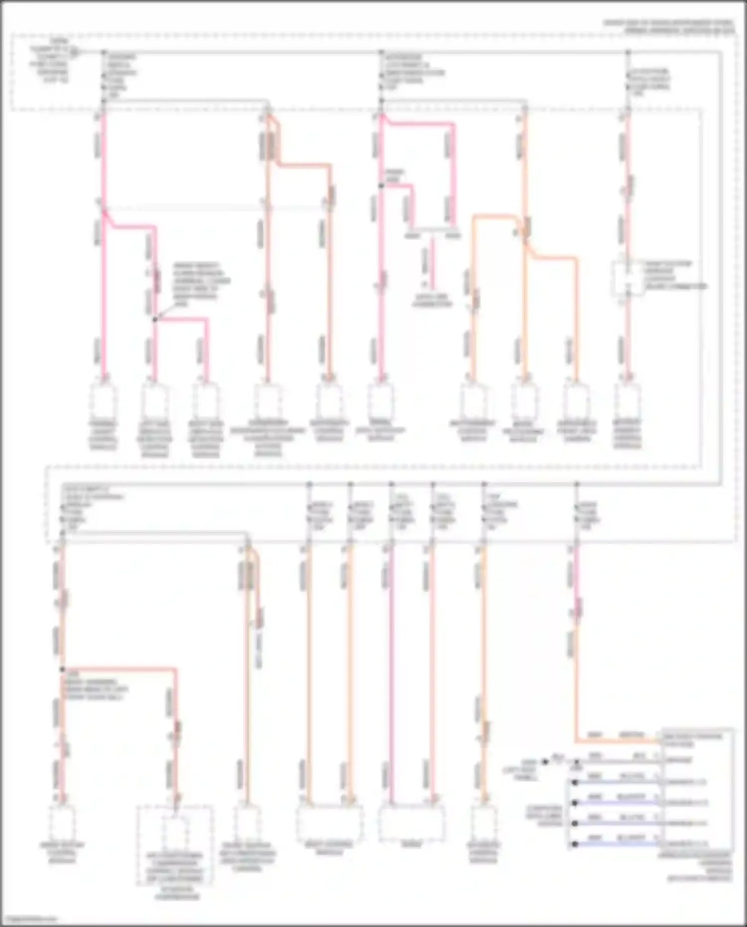 Wiring diagram parking assist control module for Cadillac Lyriq I (2022-2024) (2 of 2)