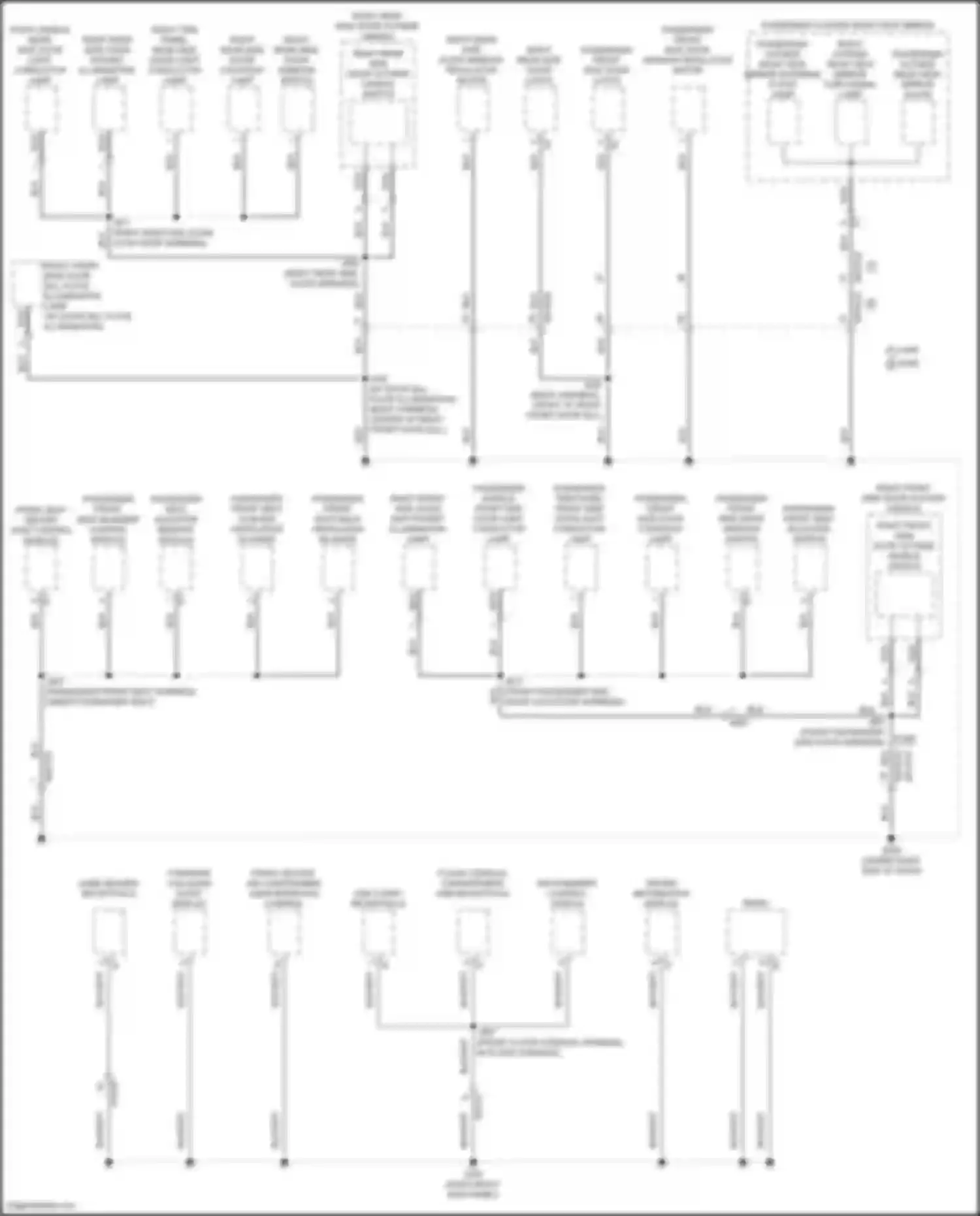 Wiring diagram passenger front side door window switch for Cadillac Lyriq I (2022-2024) (2 of 8)