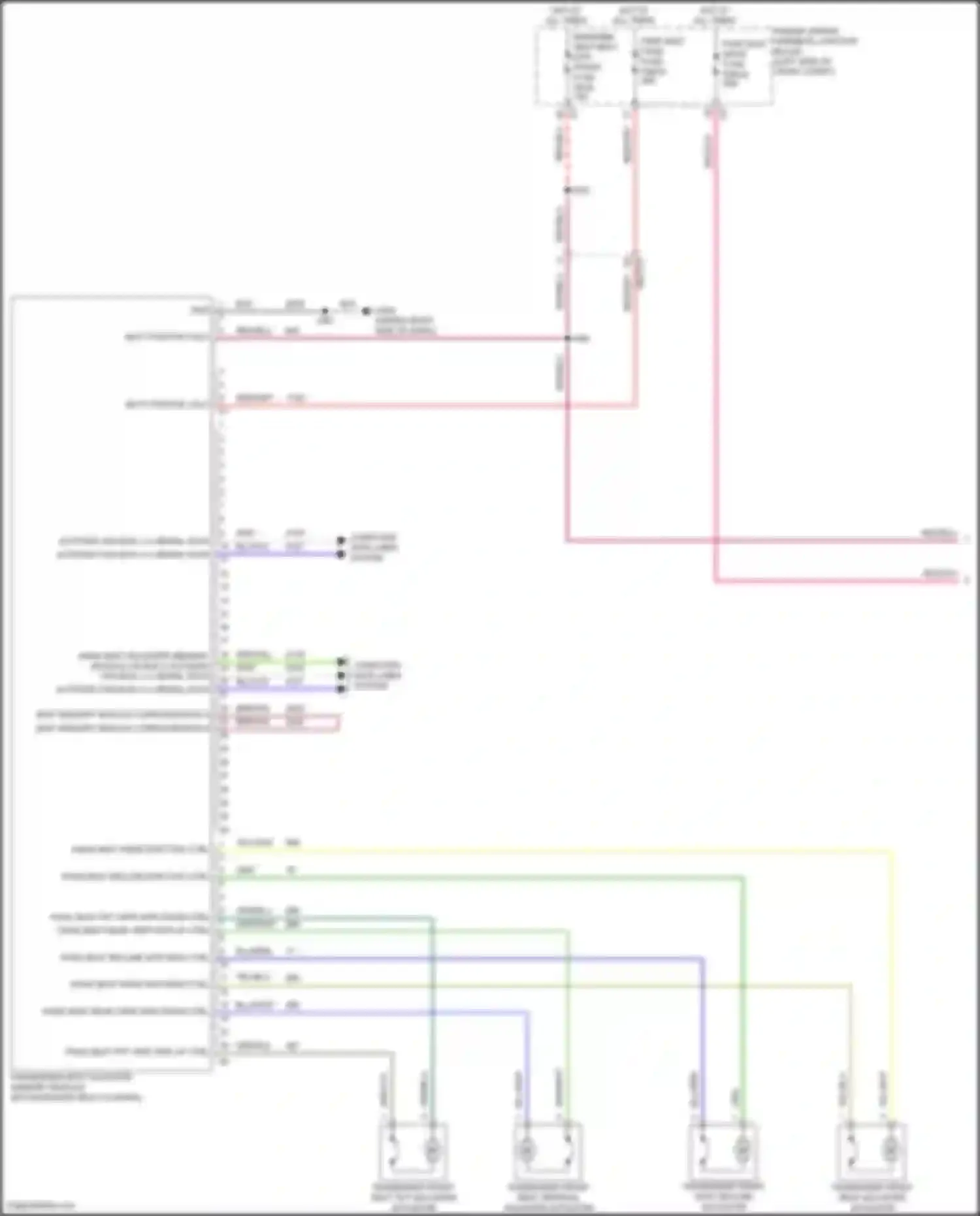Wiring diagram passenger seat adjuster memory module for Cadillac Lyriq I (2022-2024) (3 of 4)