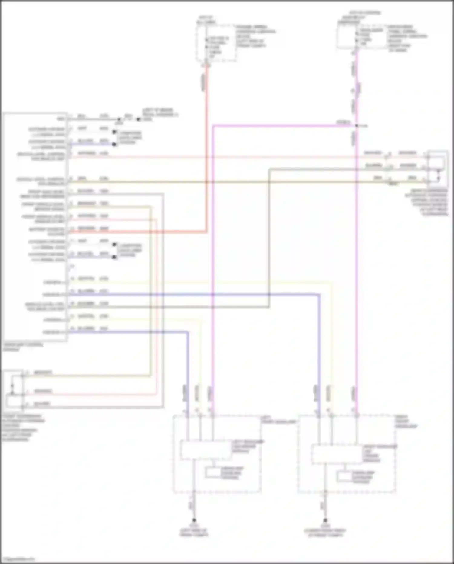 Wiring diagram rear suspension automatic forward lighting leveling position sensor for Cadillac Lyriq I (2022-2024) (1 of 1)