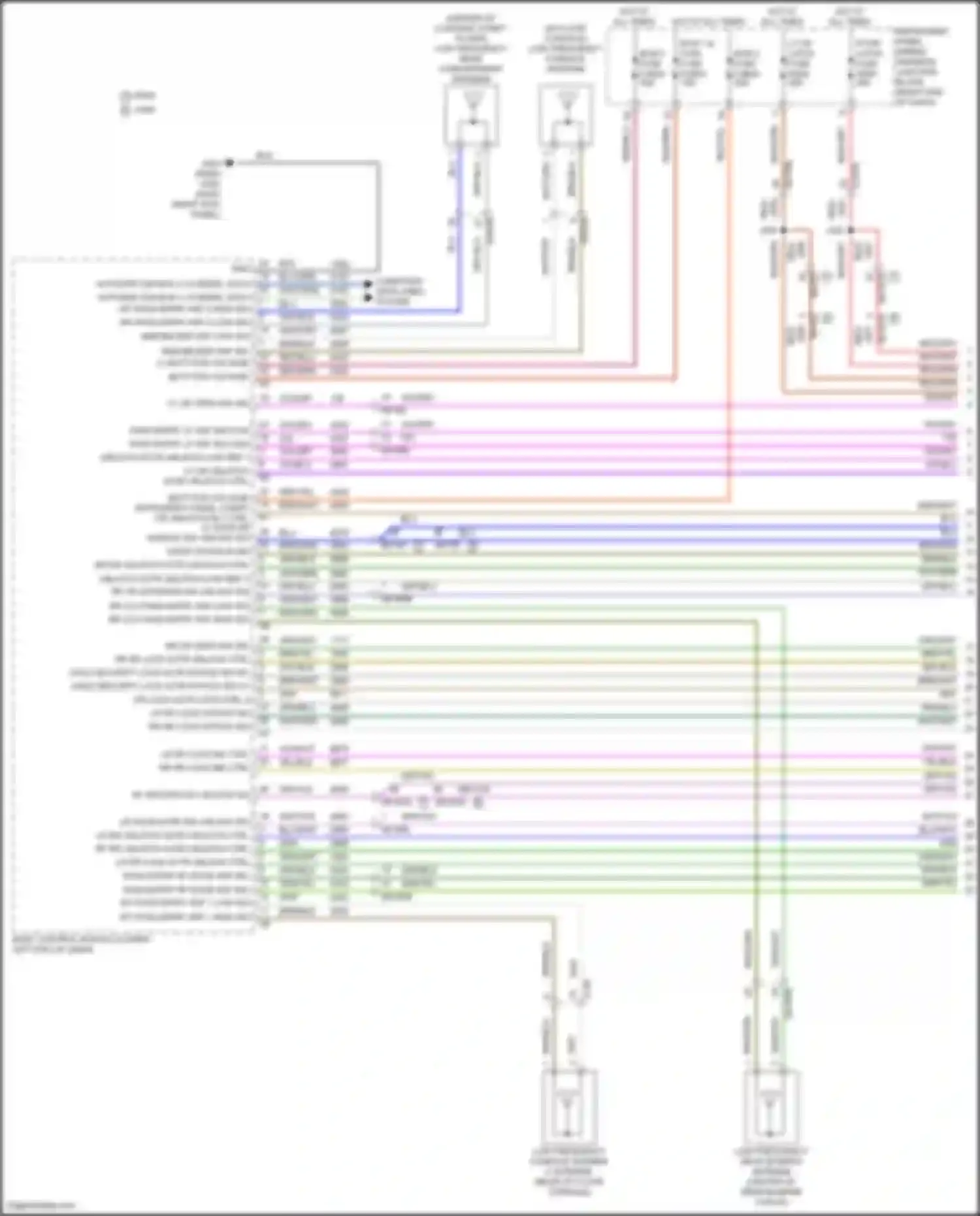 Wiring diagram red for Cadillac Lyriq I (2022-2024) (1 of 7)