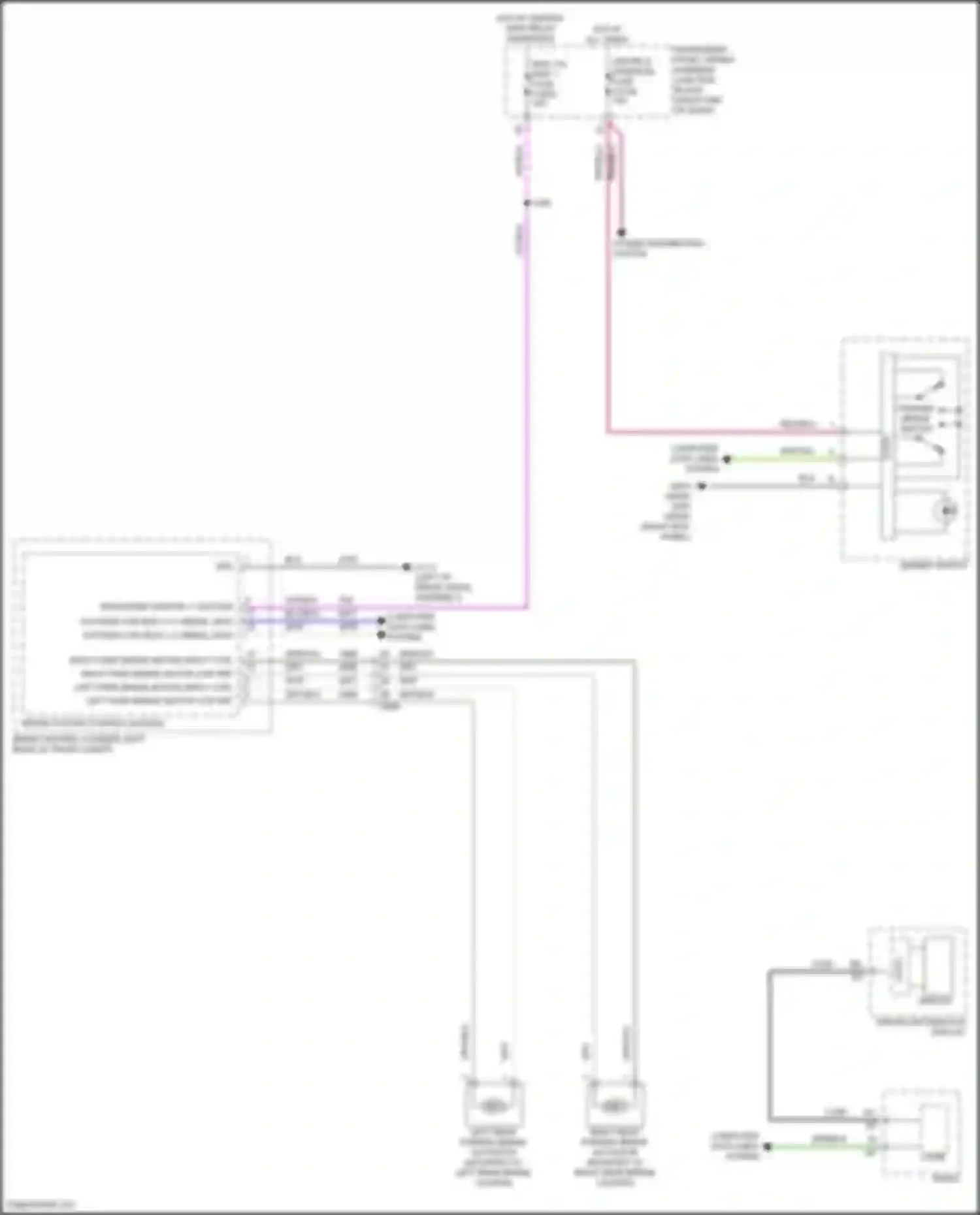 Wiring diagram right park brake motor apply ctrl for Cadillac Lyriq I (2022-2024) (2 of 2)