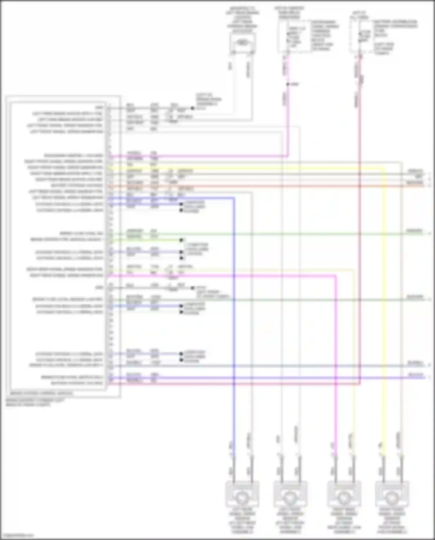 Wiring diagram right rear wheel speed sensor ctrl for Cadillac Lyriq I (2022-2024) (1 of 1)
