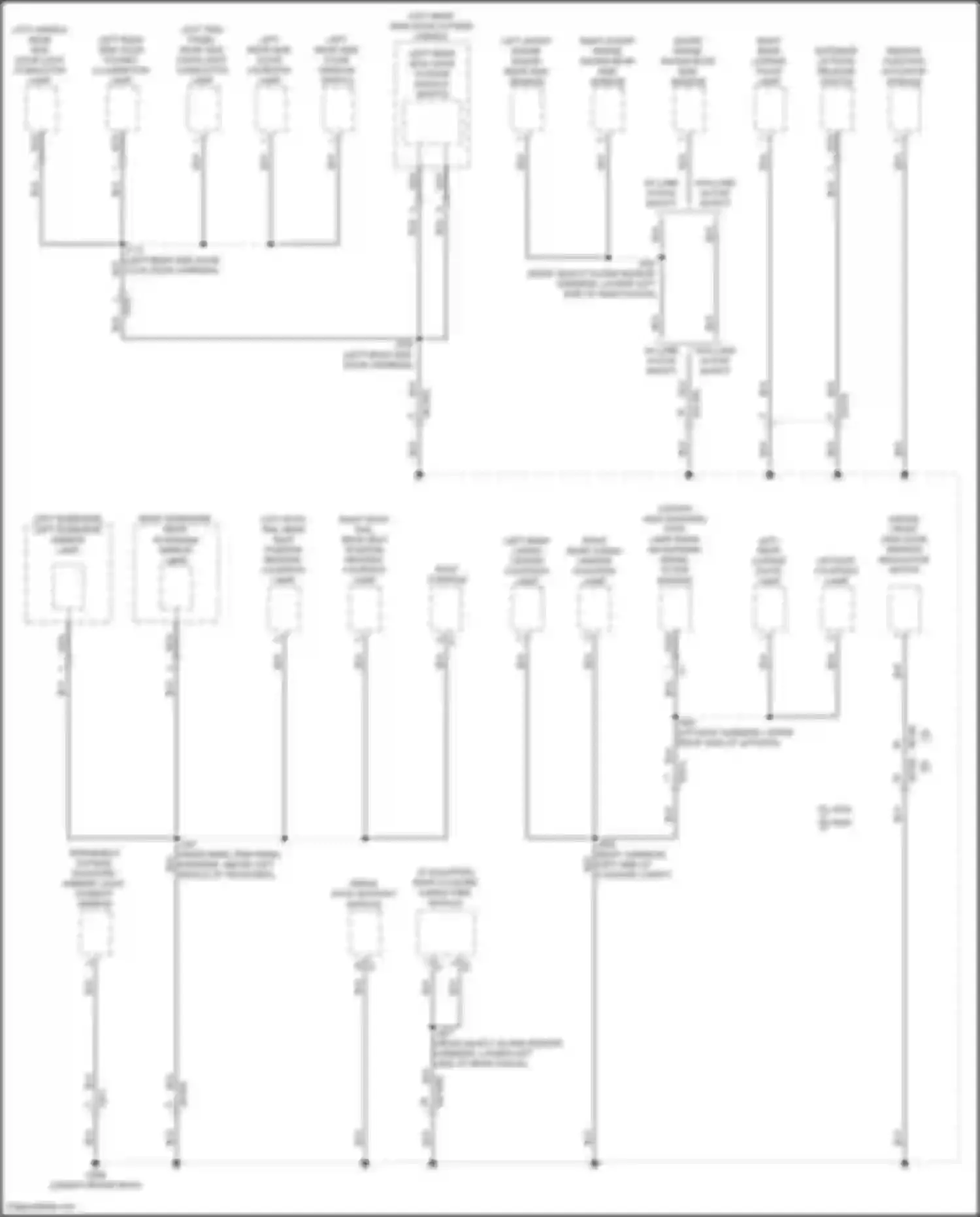 Wiring diagram right short range radar rear side sensor for Cadillac Lyriq I (2022-2024) (4 of 5)