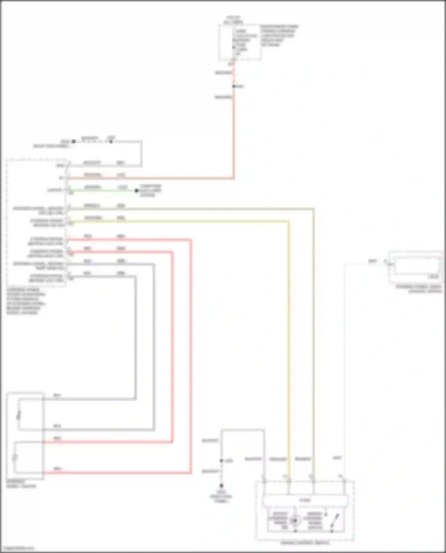 Wiring diagram steering wheel driver monitoring system module for Cadillac Lyriq I (2022-2024) (5 of 9)