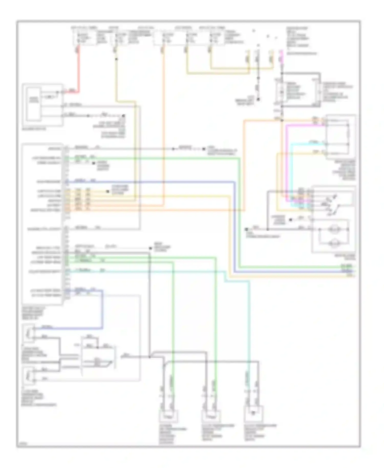 Seville Cadillac IV (1992-1997): Air conditioning circuits (1 of 2)