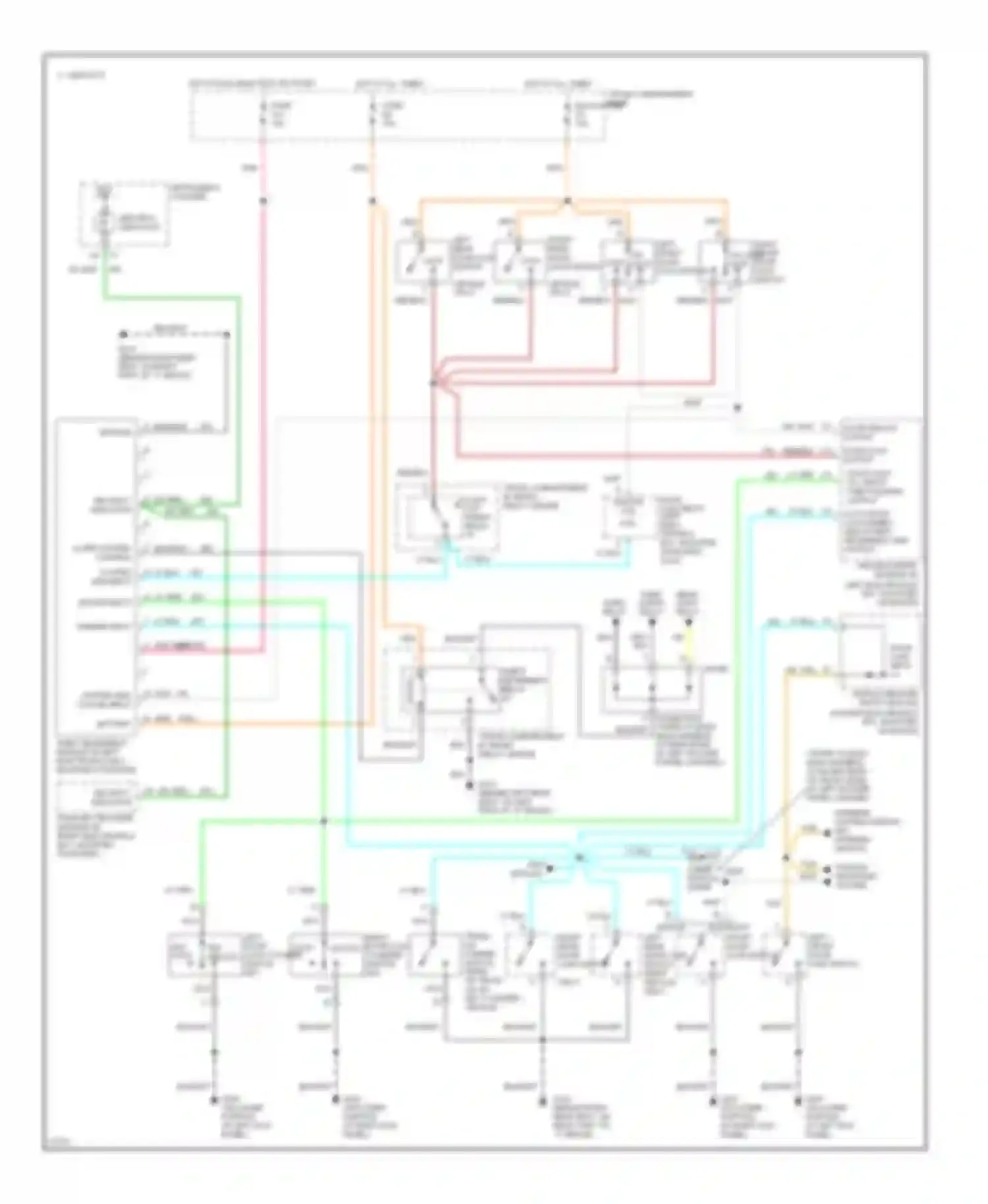 Seville Cadillac IV (1992-1997): Forced entry circuit