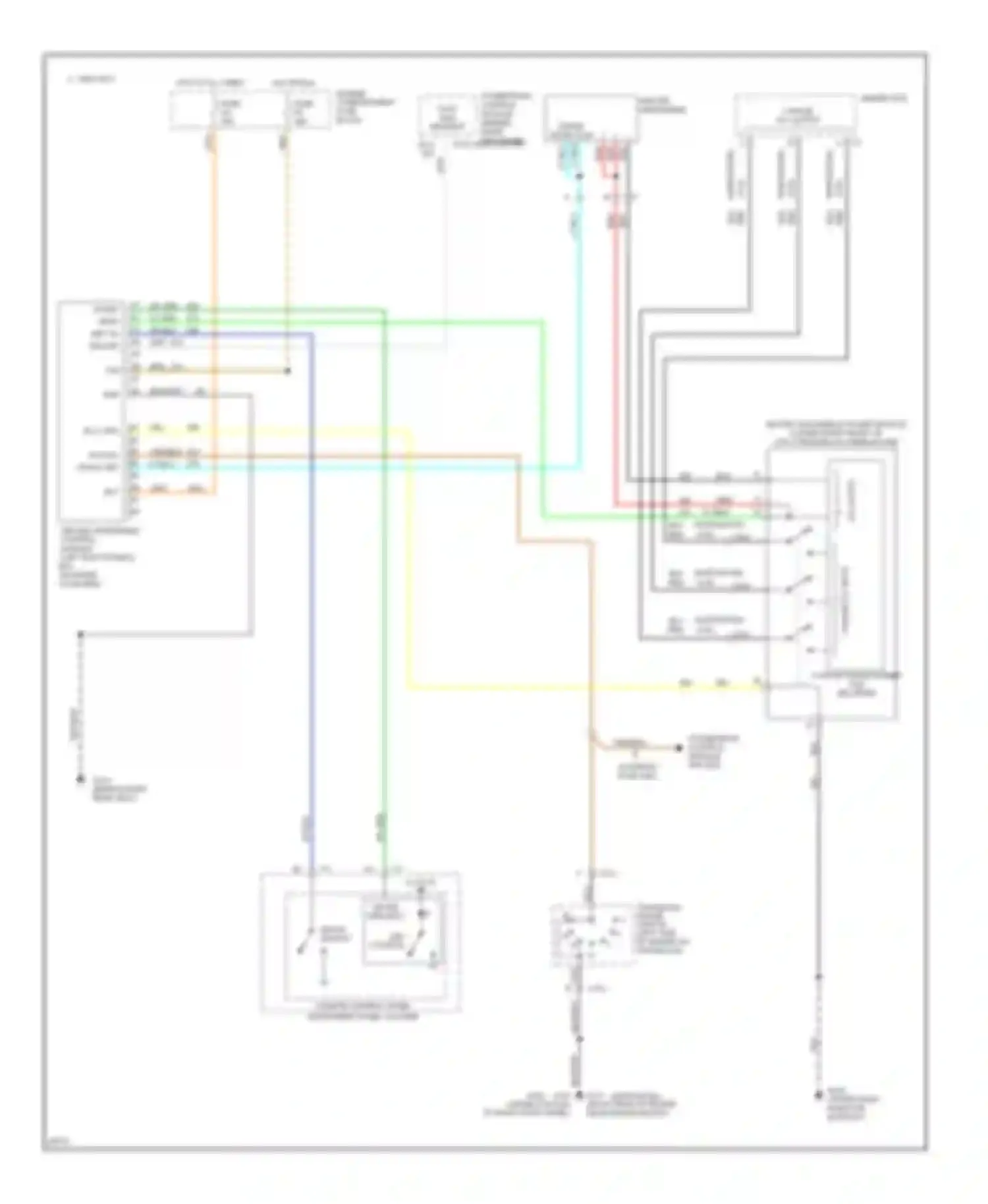 Seville Cadillac IV (1992-1997): Heated windshield circuit