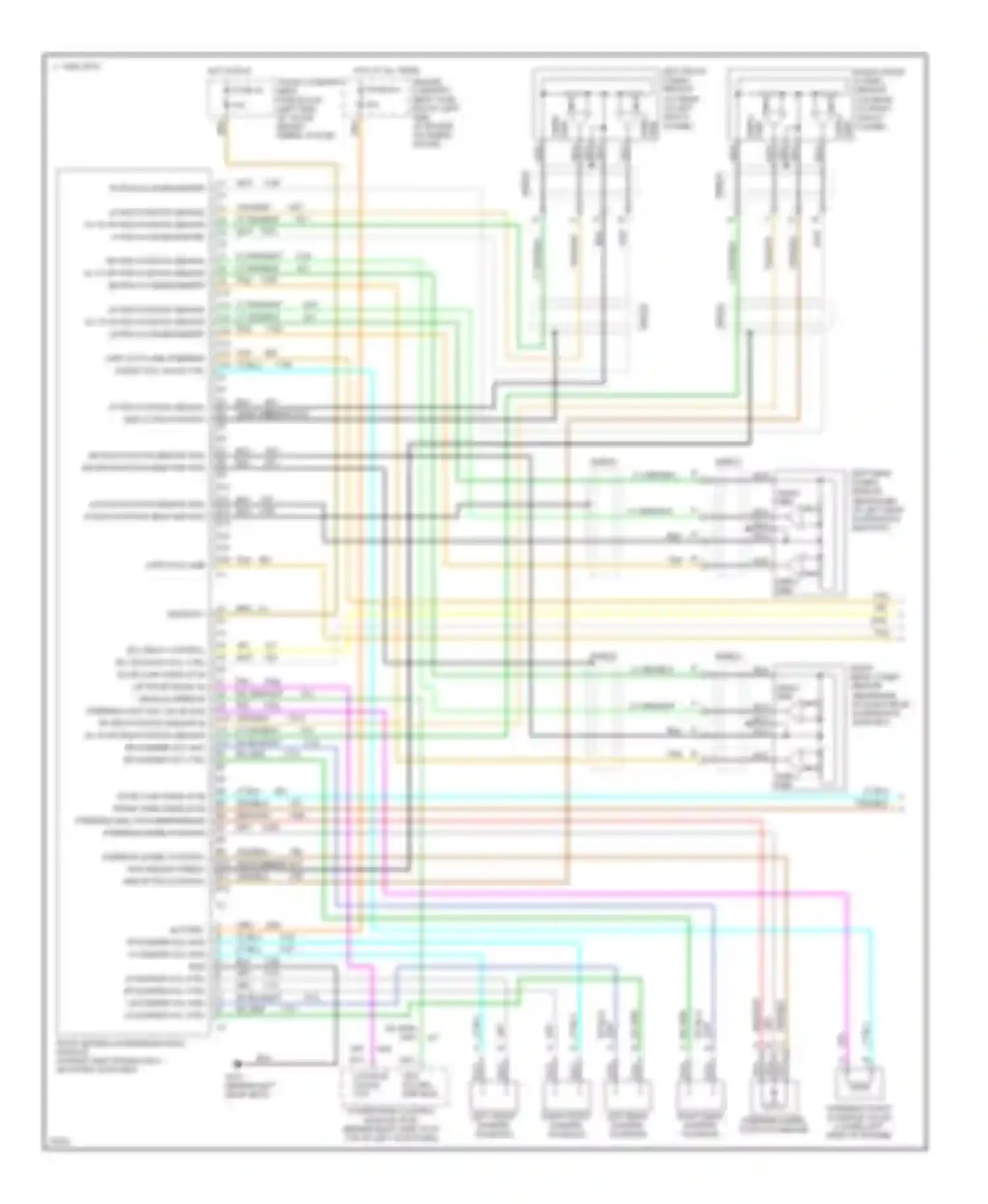 Seville Cadillac IV (1992-1997): Electronic suspension circuit (1 of 2)