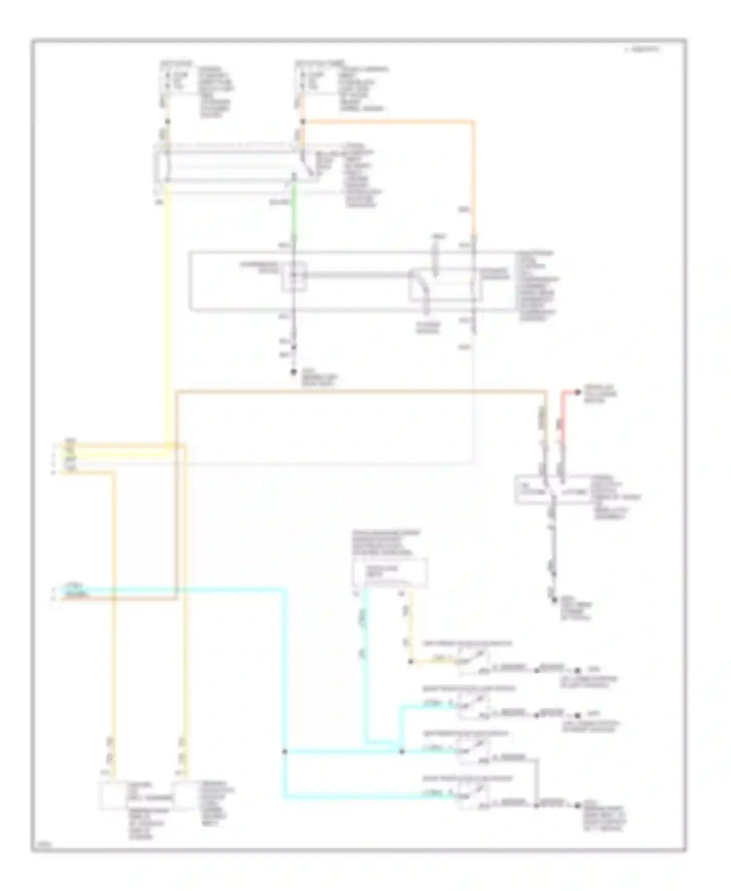 Seville Cadillac IV (1992-1997): Electronic suspension circuit (2 of 2)