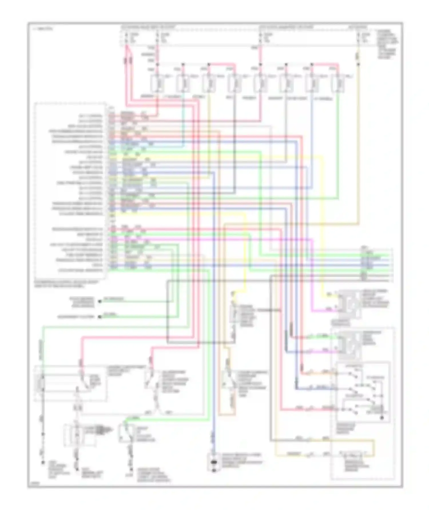 Seville Cadillac IV (1992-1997): Wiring diagram engine performance 4.6l (vin 9)s (1 of 3)