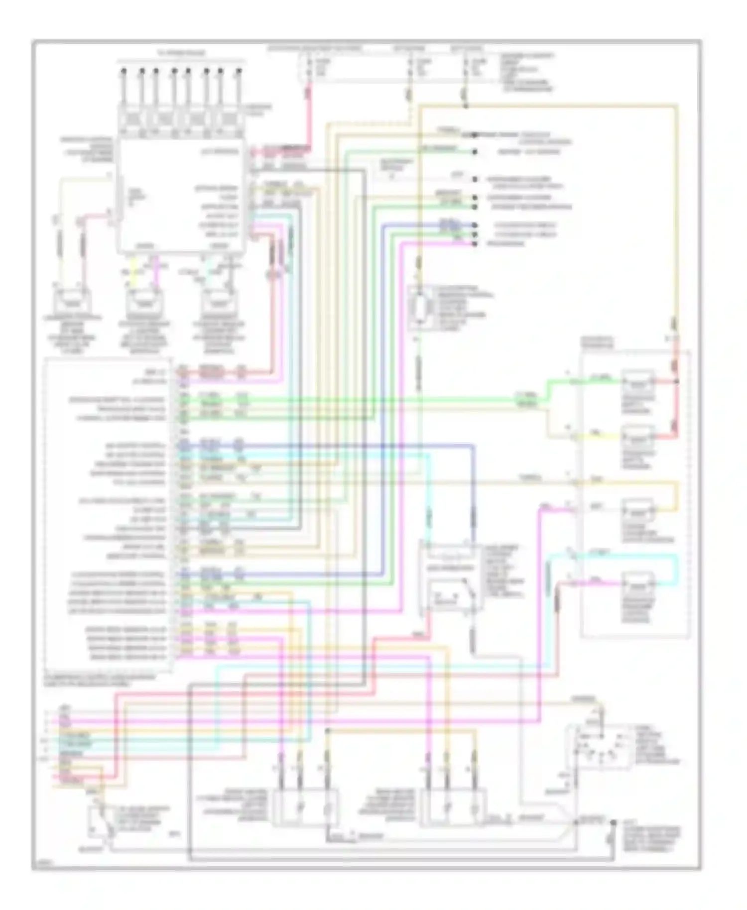 Seville Cadillac IV (1992-1997): Wiring diagram engine performance 4.6l (vin 9)s (3 of 3)