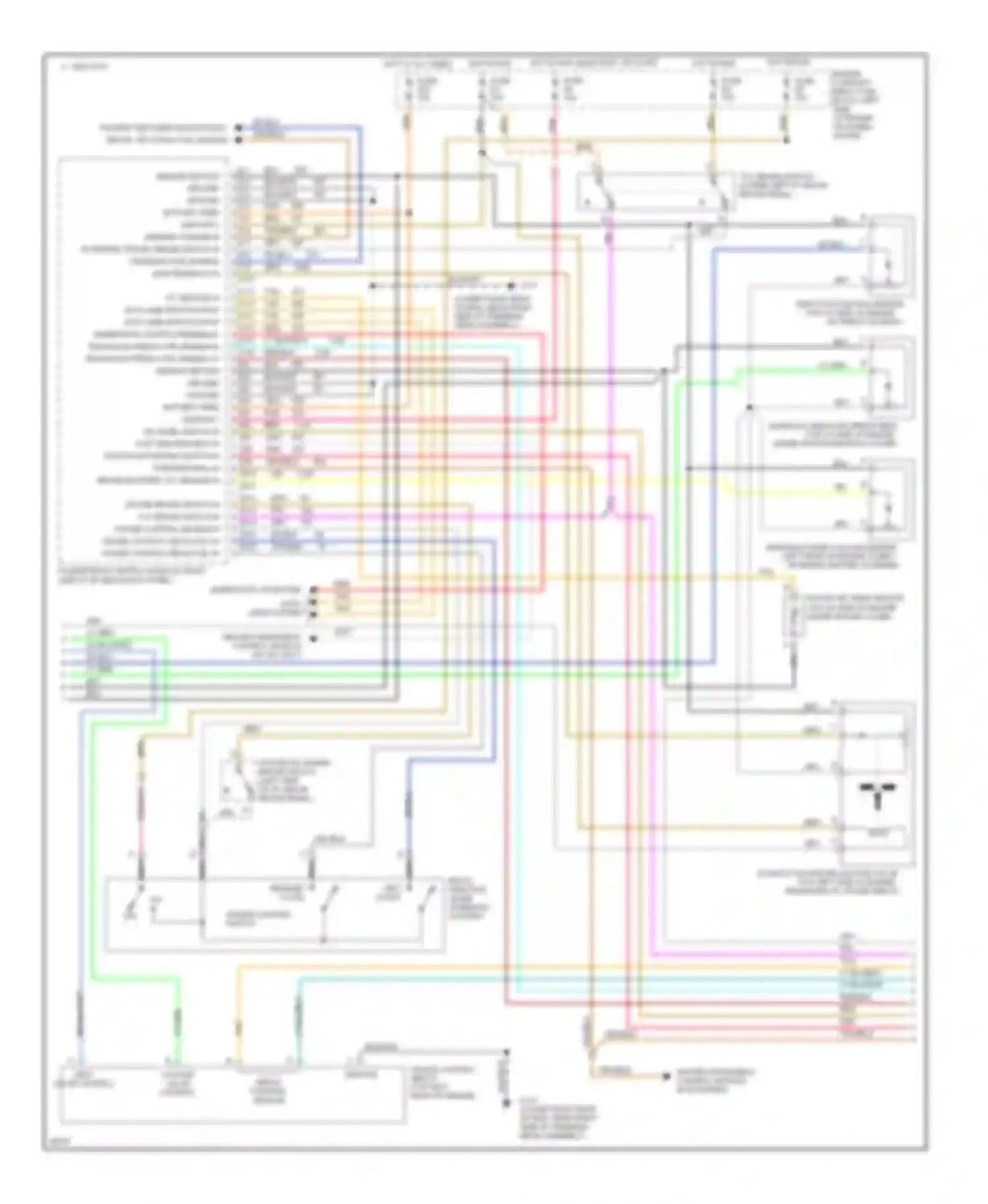 Seville Cadillac IV (1992-1997): Wiring diagram engine performance 4.6l (vin y)s (2 of 3)