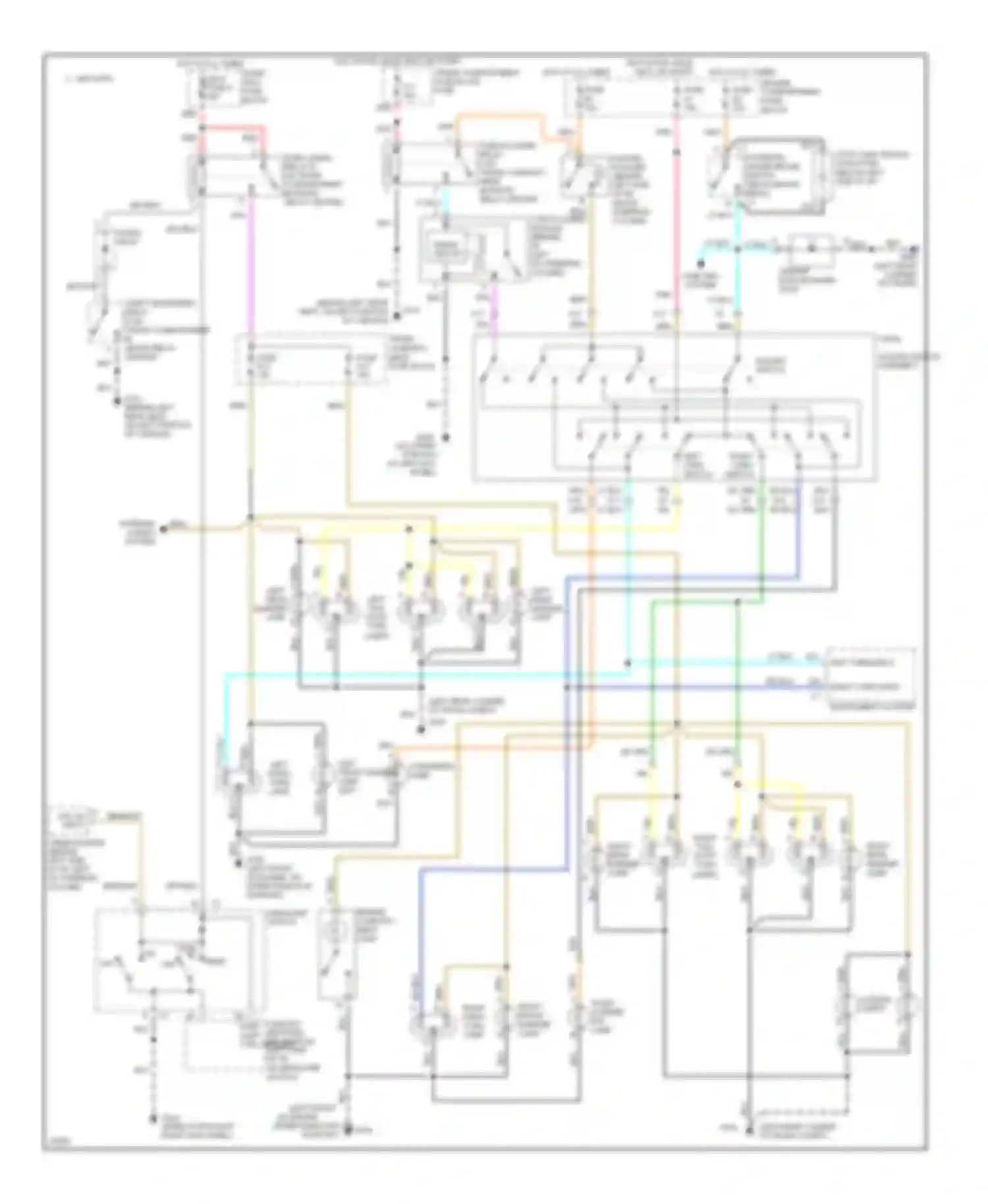 Seville Cadillac IV (1992-1997): Exterior light circuit