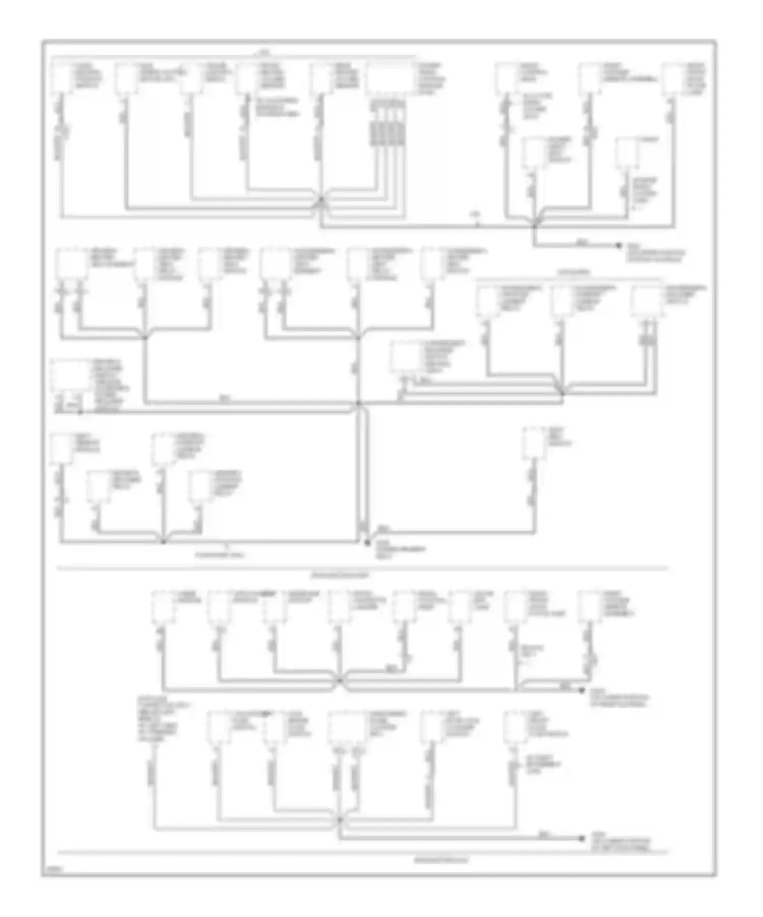 Seville Cadillac IV (1992-1997): Ground distribution circuit (2 of 5)