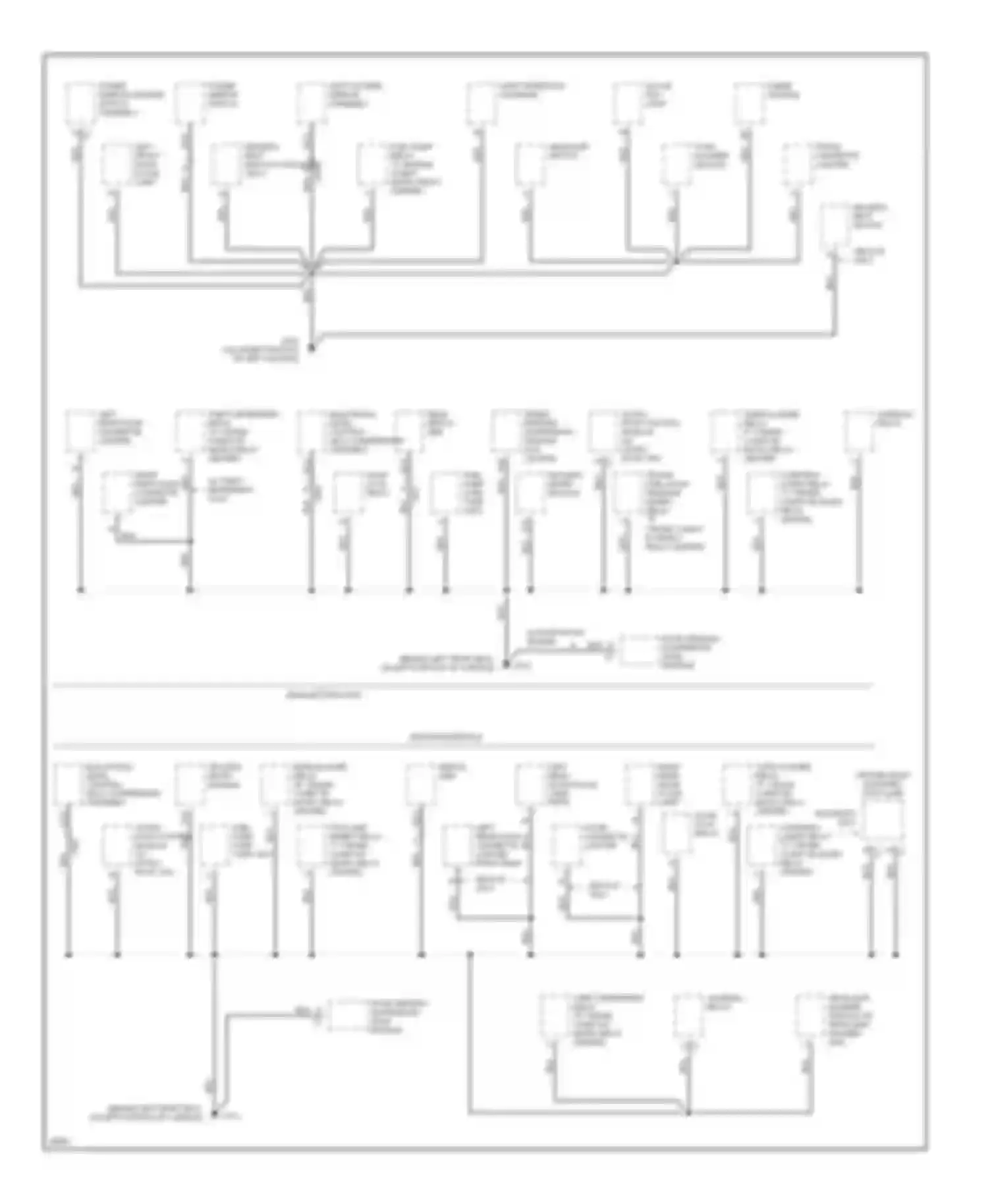 Seville Cadillac IV (1992-1997): Ground distribution circuit (4 of 5)