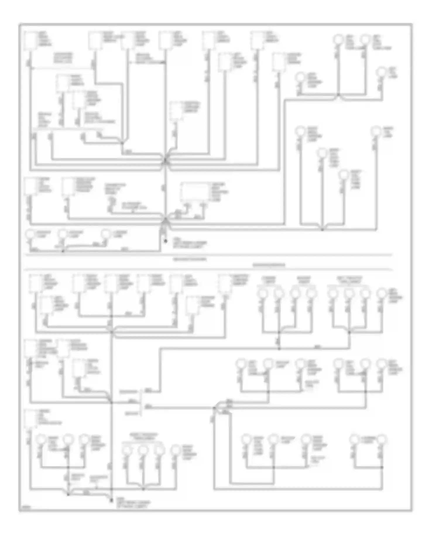 Seville Cadillac IV (1992-1997): Ground distribution circuit (5 of 5)