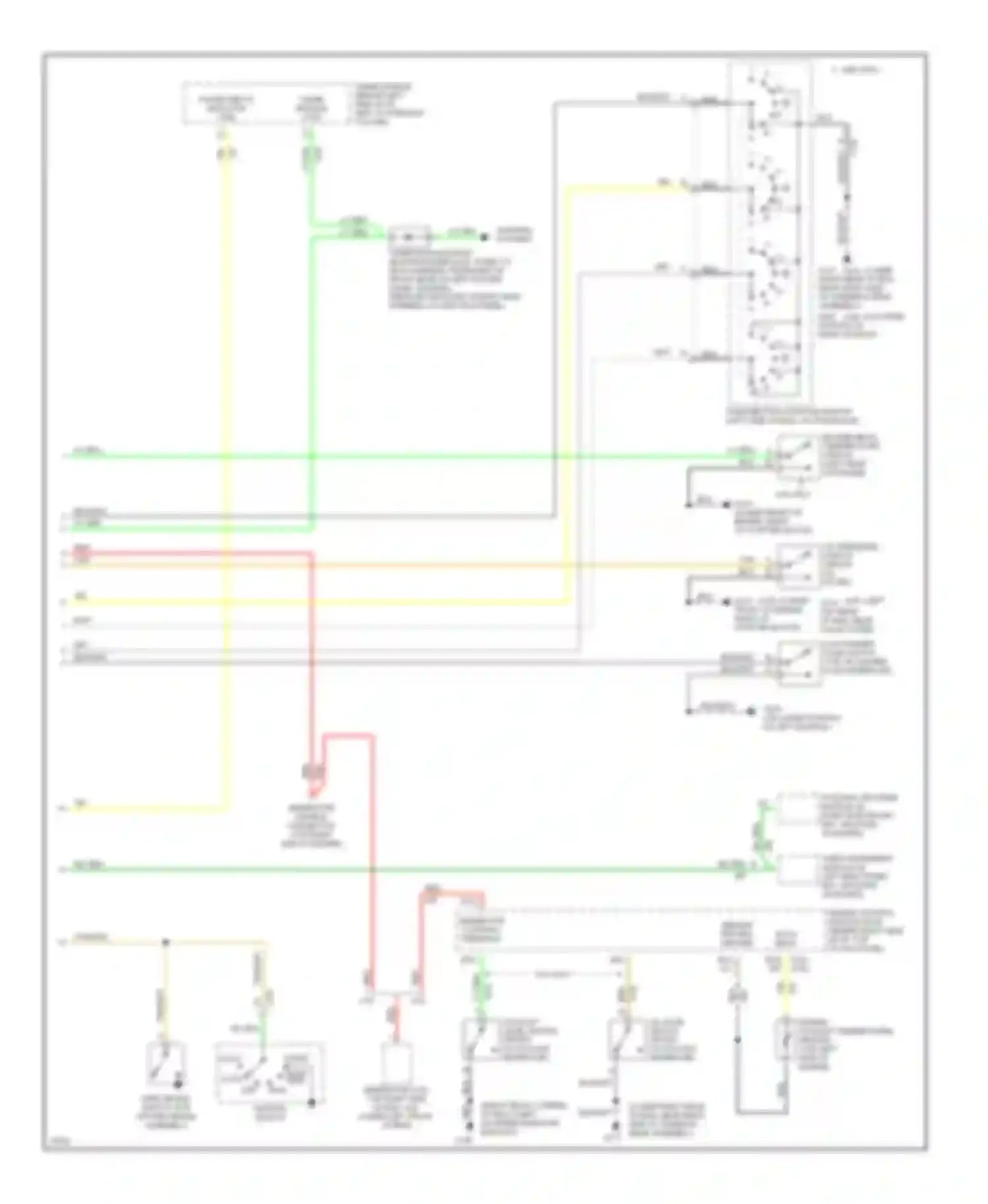 Seville Cadillac IV (1992-1997): Instrument cluster circuit (2 of 2)