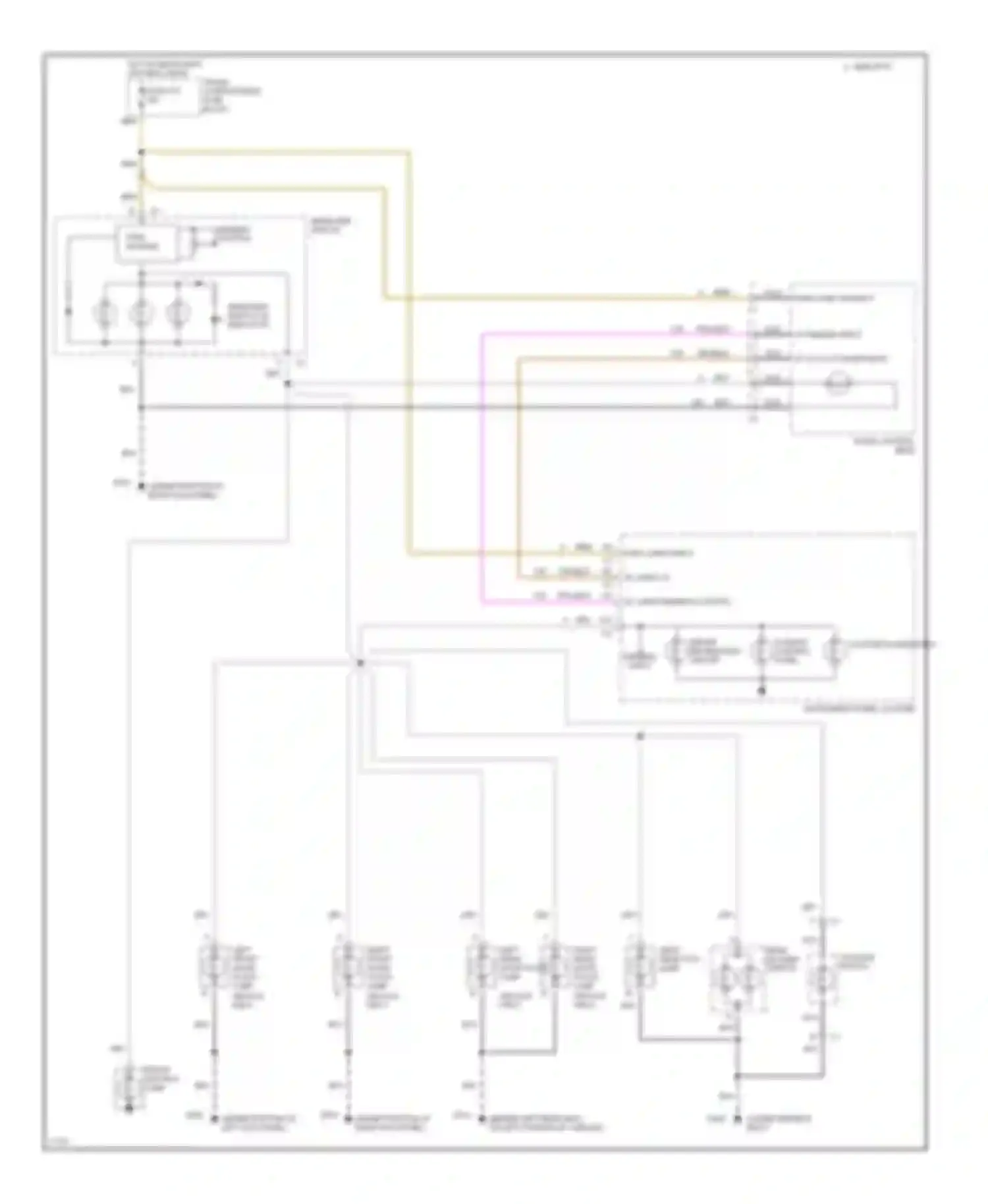 Seville Cadillac IV (1992-1997): Instrument illumination circuit