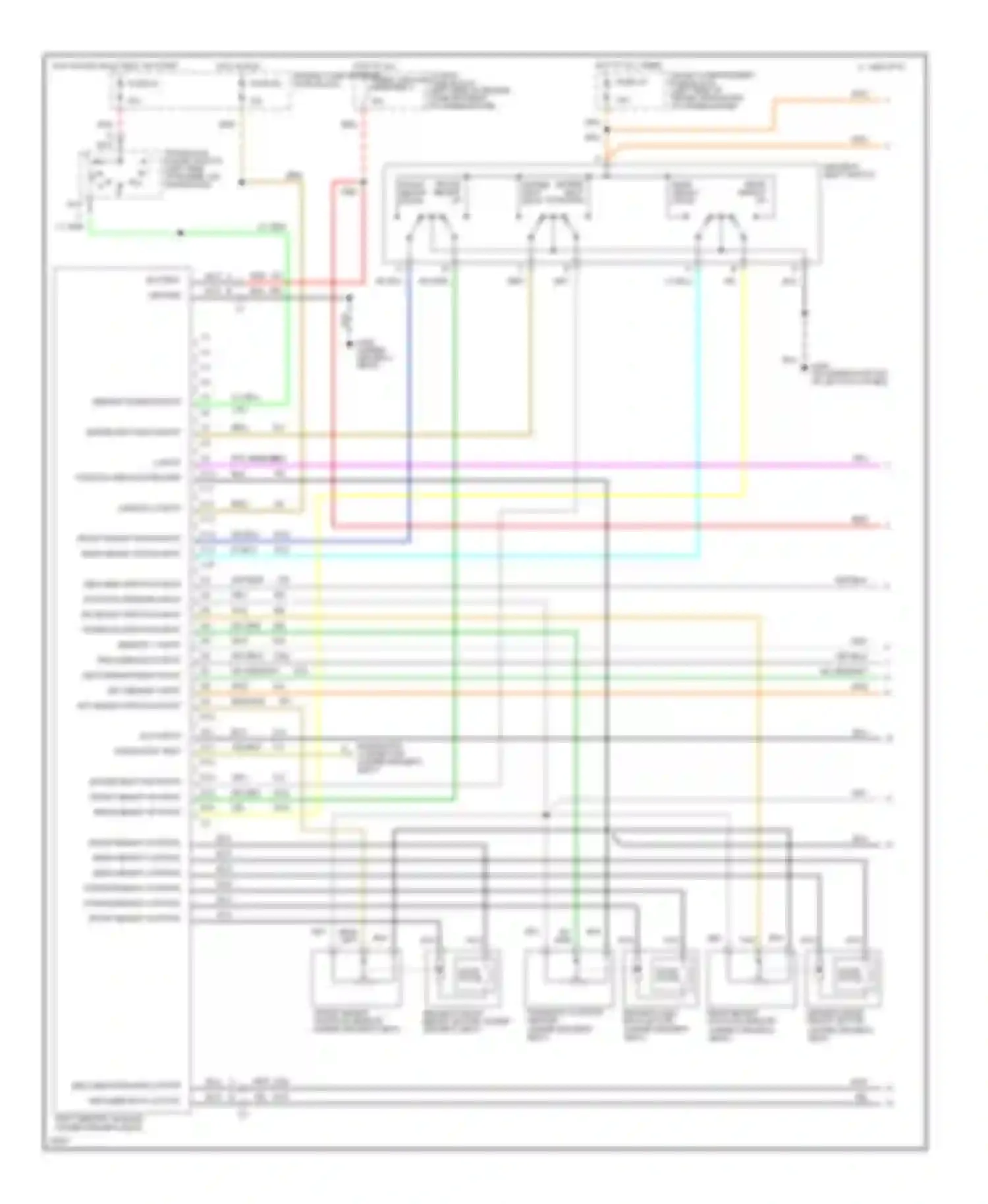 Seville Cadillac IV (1992-1997): Memory seat circuit (1 of 2)