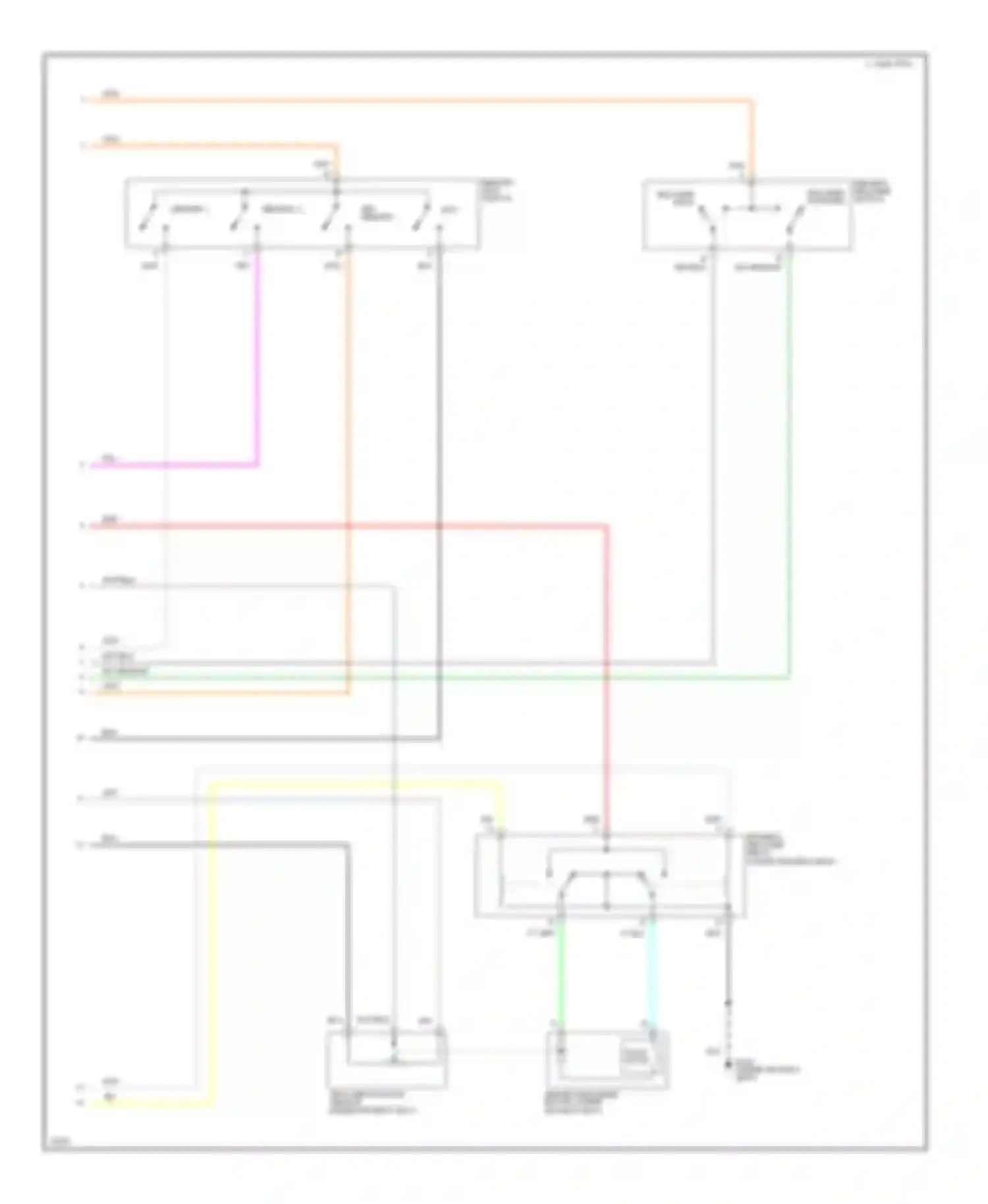 Seville Cadillac IV (1992-1997): Memory seat circuit (2 of 2)