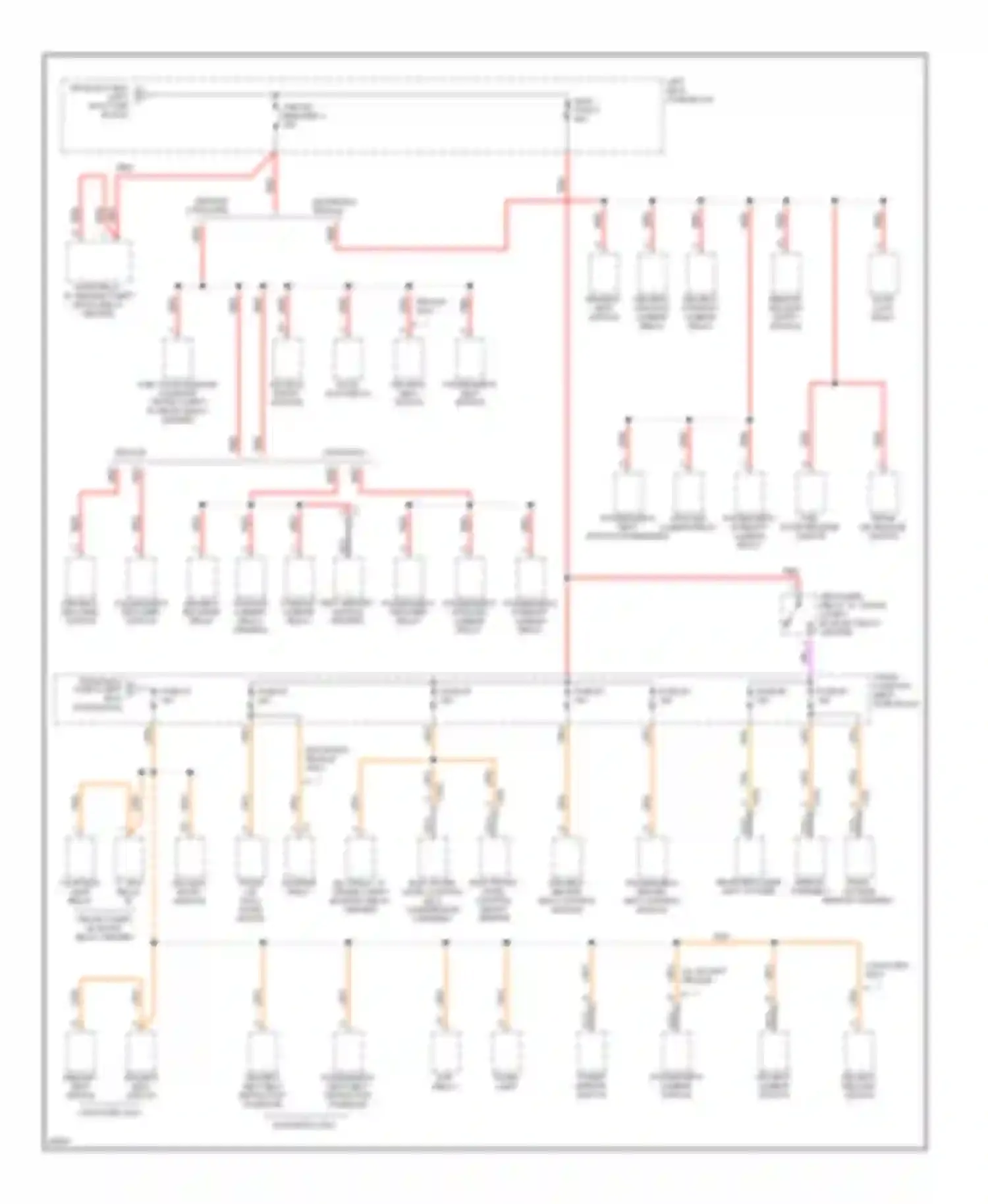 Seville Cadillac IV (1992-1997): Power distribution circuit (2 of 5)