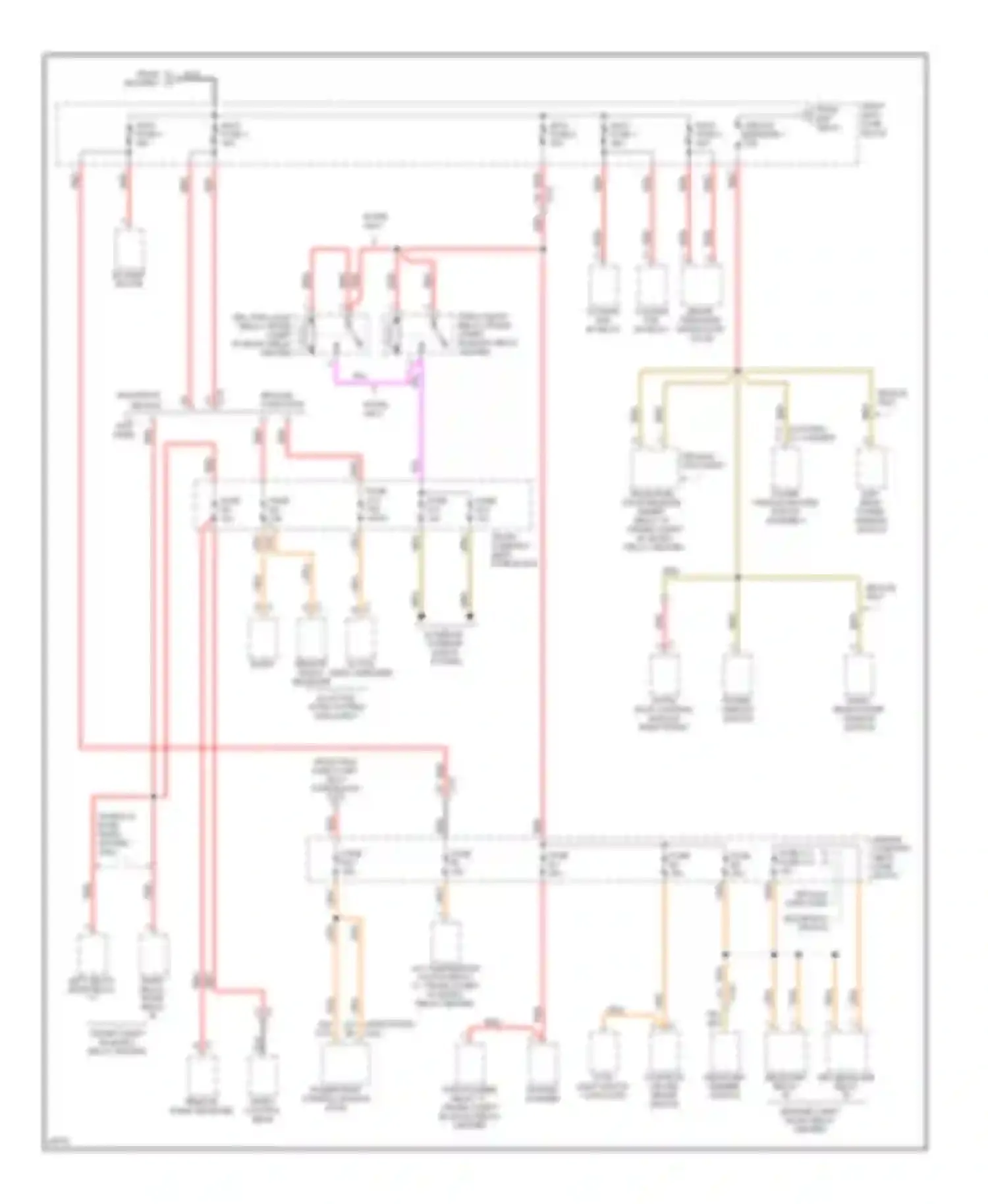 Seville Cadillac IV (1992-1997): Power distribution circuit (3 of 5)