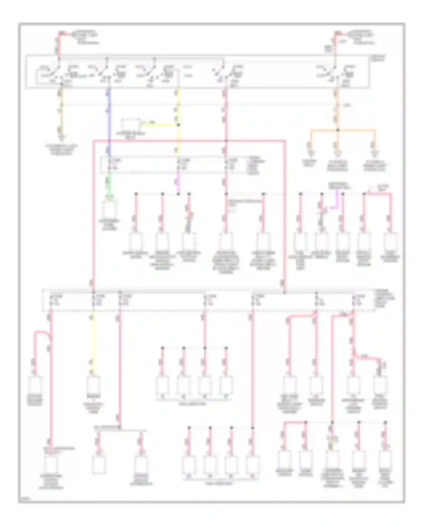 Seville Cadillac IV (1992-1997): Power distribution circuit (4 of 5)