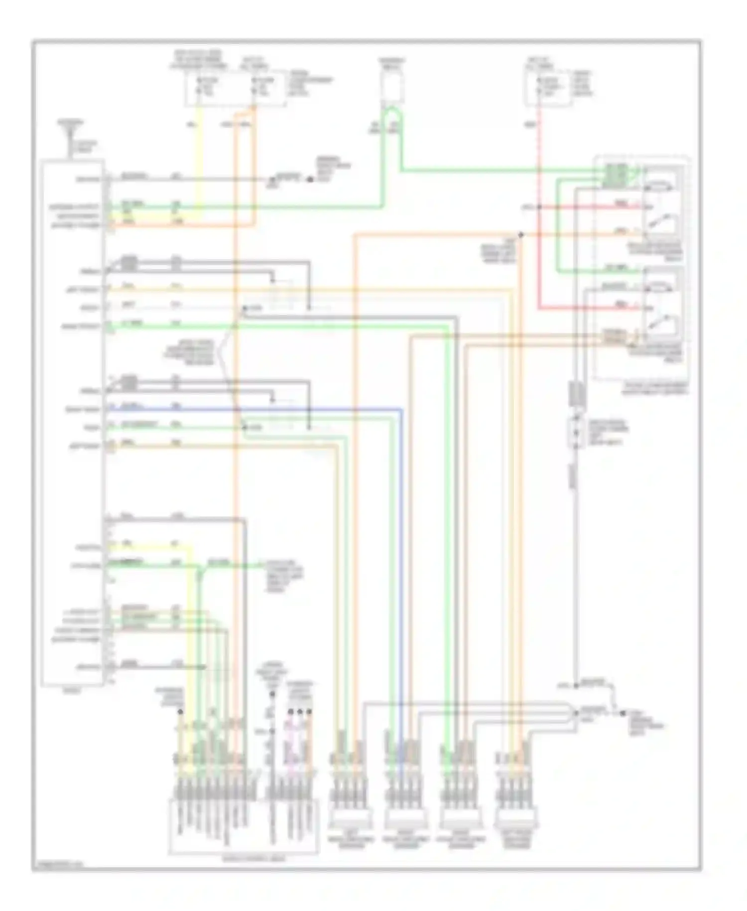 Seville Cadillac IV (1992-1997): Radio circuits, with bose system