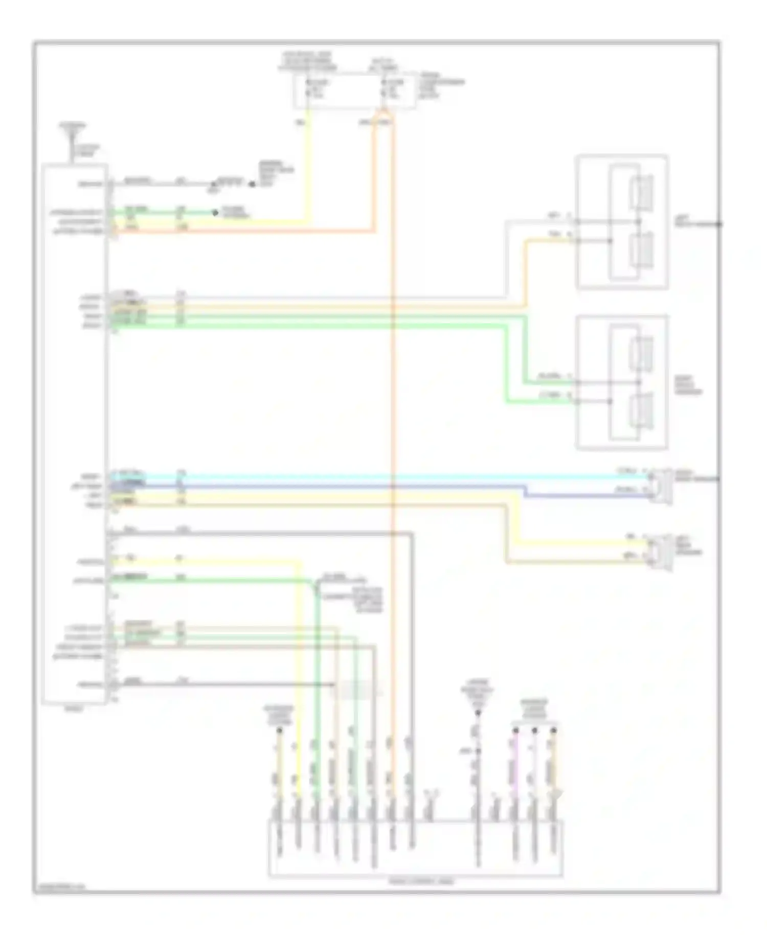 Seville Cadillac IV (1992-1997): Radio circuits, without bose system