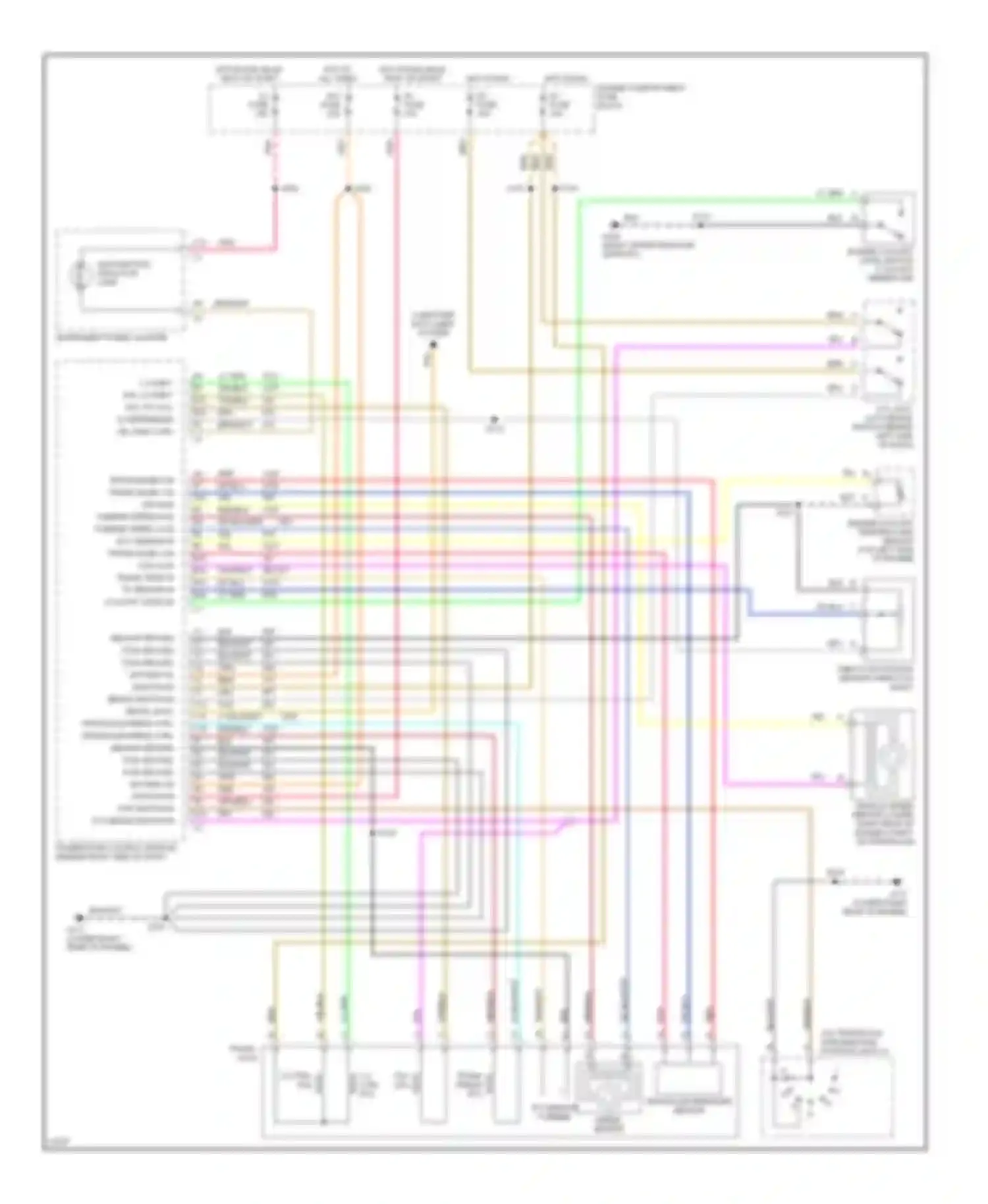 Seville Cadillac IV (1992-1997): 4.6l (vin 9), transmission circuit