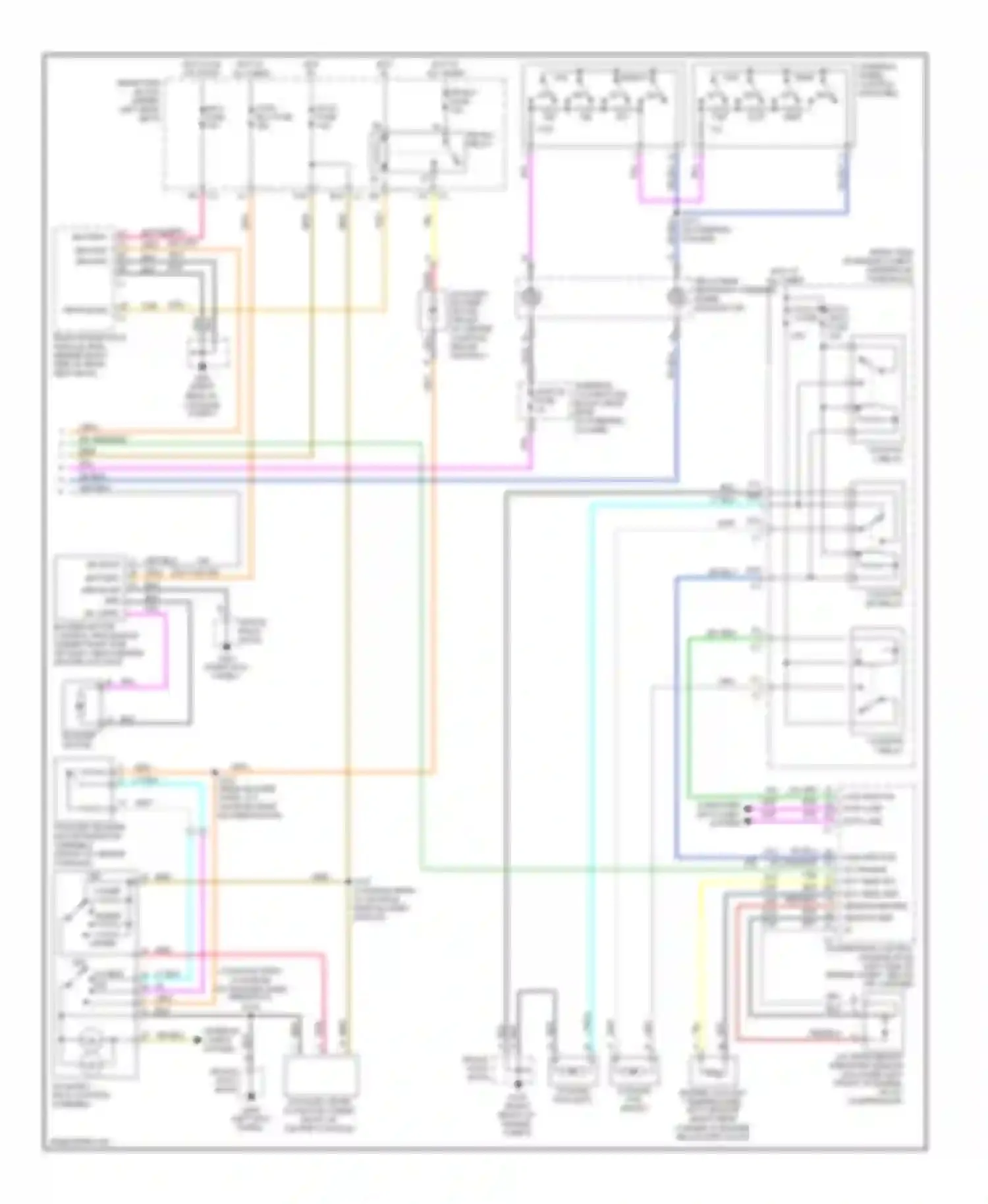 Seville Cadillac V (1998-2004): Automatic a/c circuit (2 of 2)