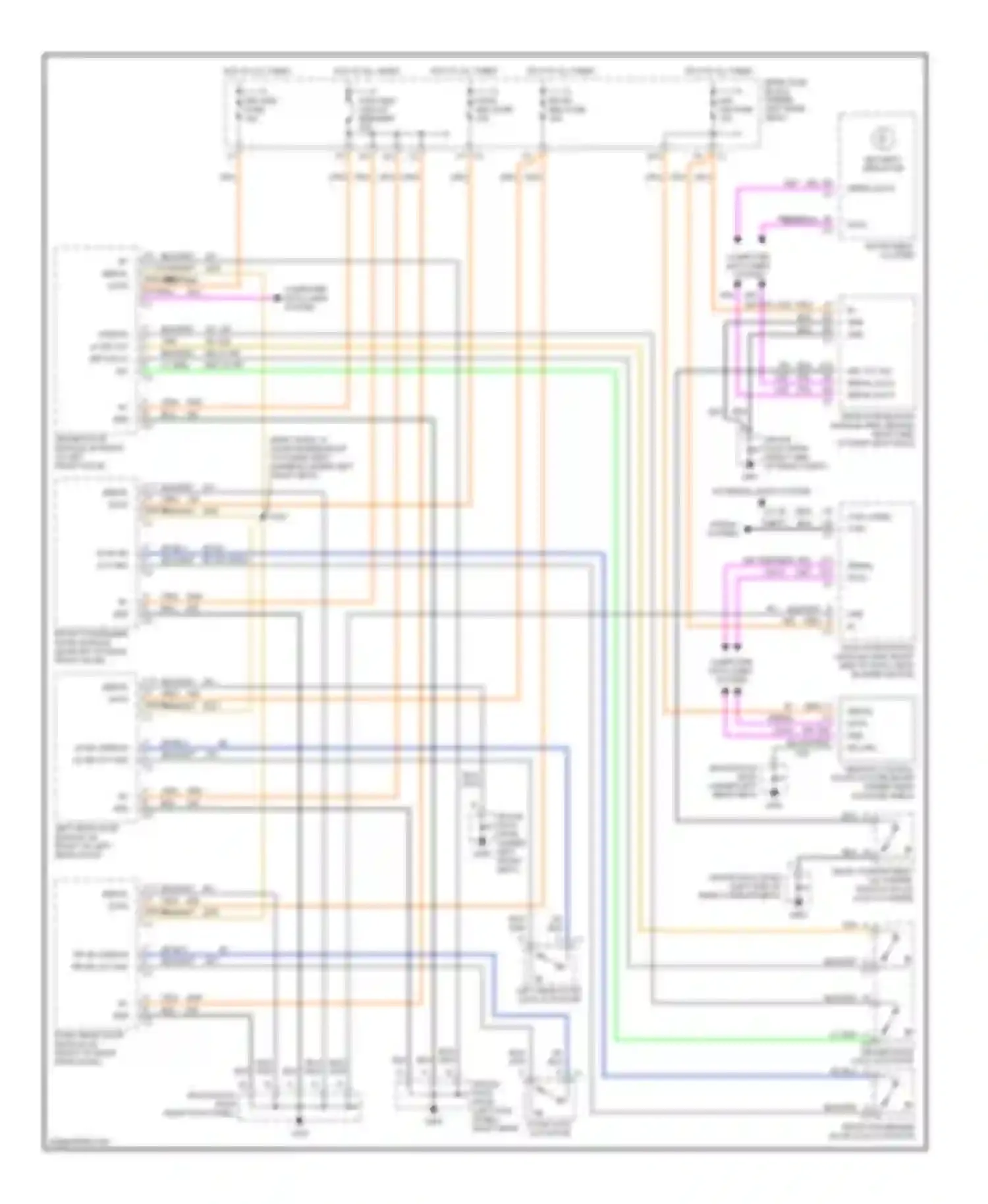 Seville Cadillac V (1998-2004): Forced entry circuit
