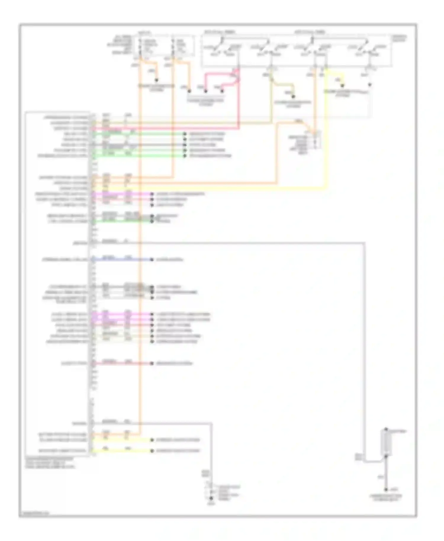 Seville Cadillac V (1998-2004): Dash integration module circuit