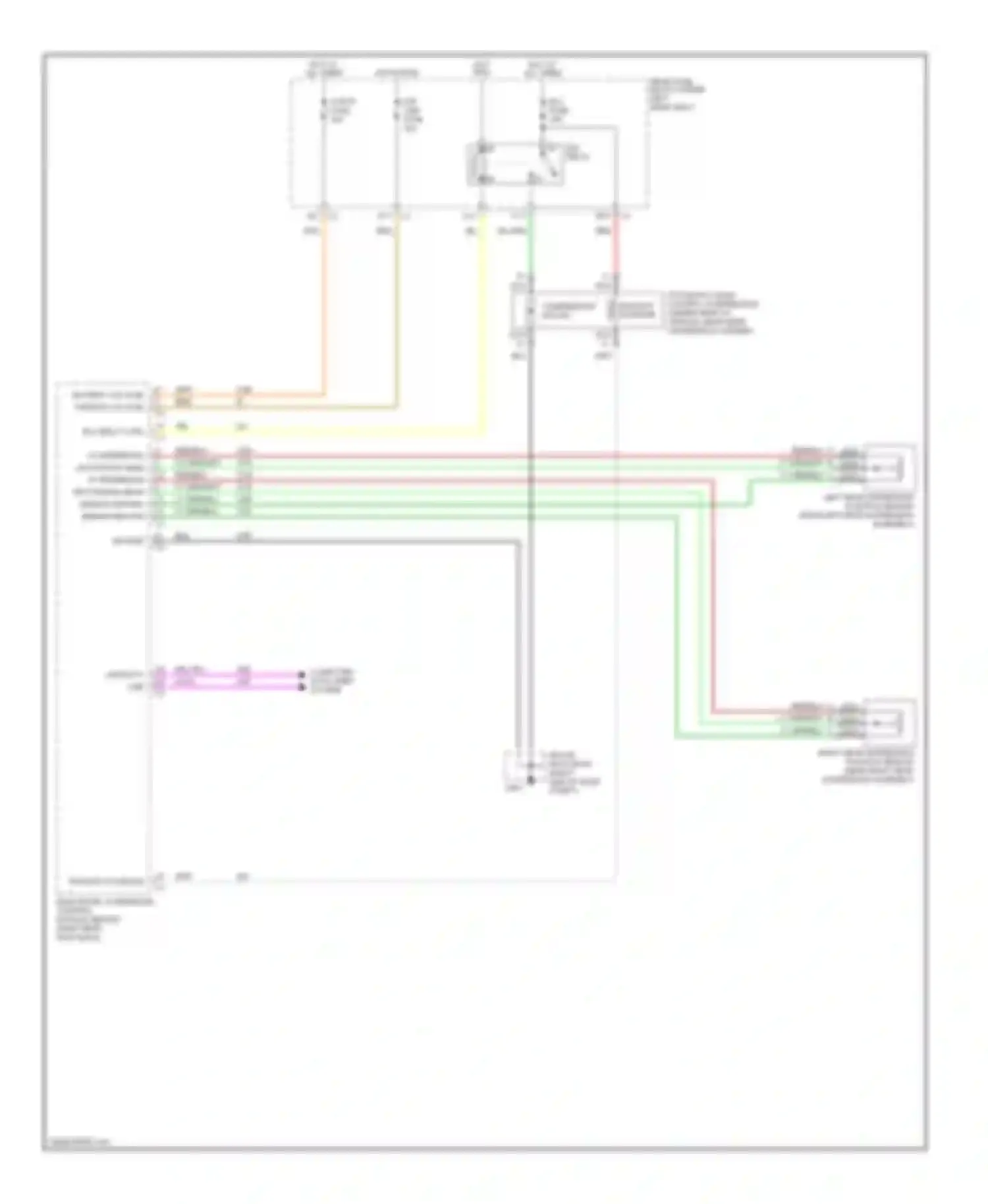 Seville Cadillac V (1998-2004): Electronic level control circuit, with electronic air
suspension, with magnetic selective rid