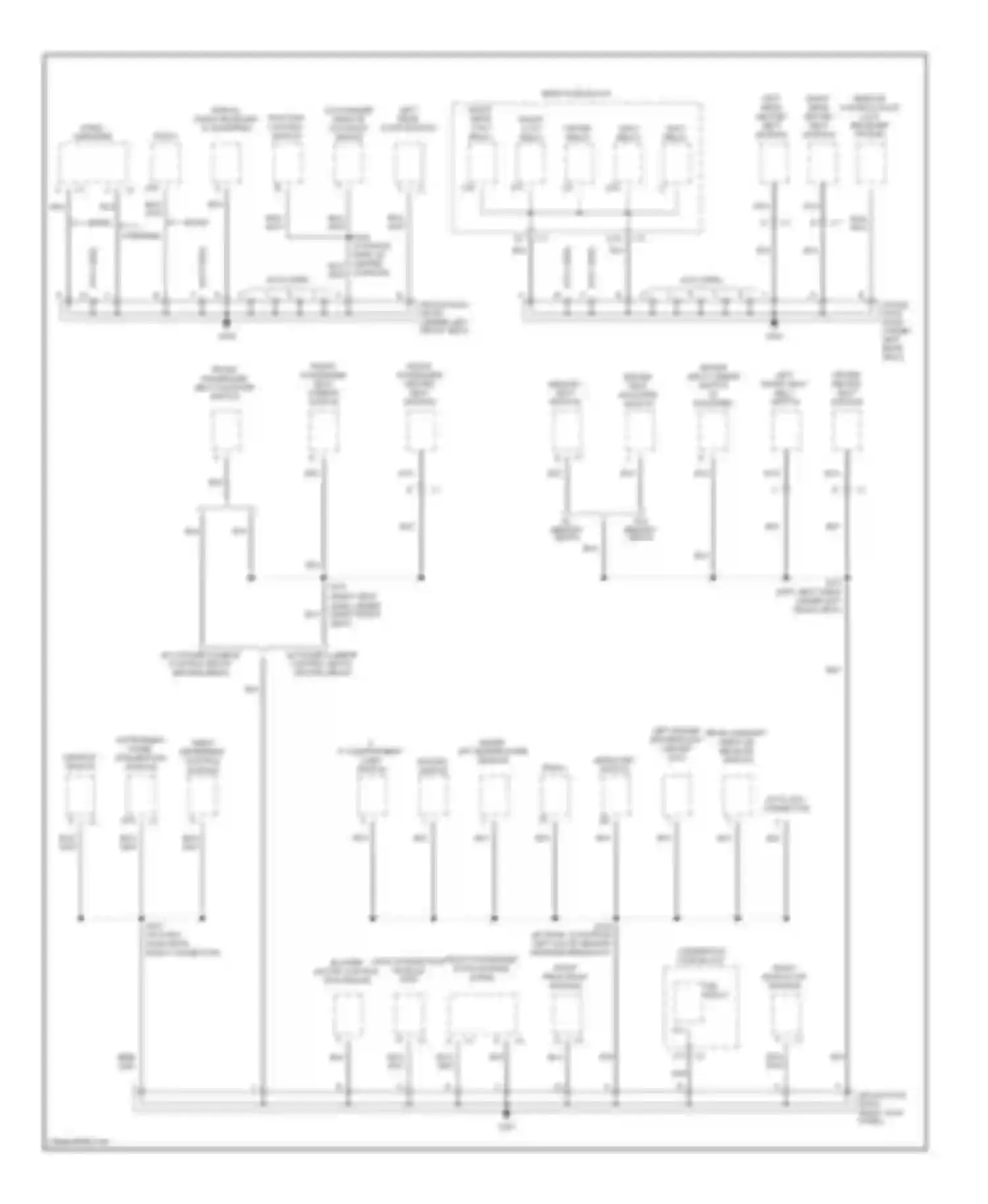 Seville Cadillac V (1998-2004): Ground distribution circuit (2 of 3)
